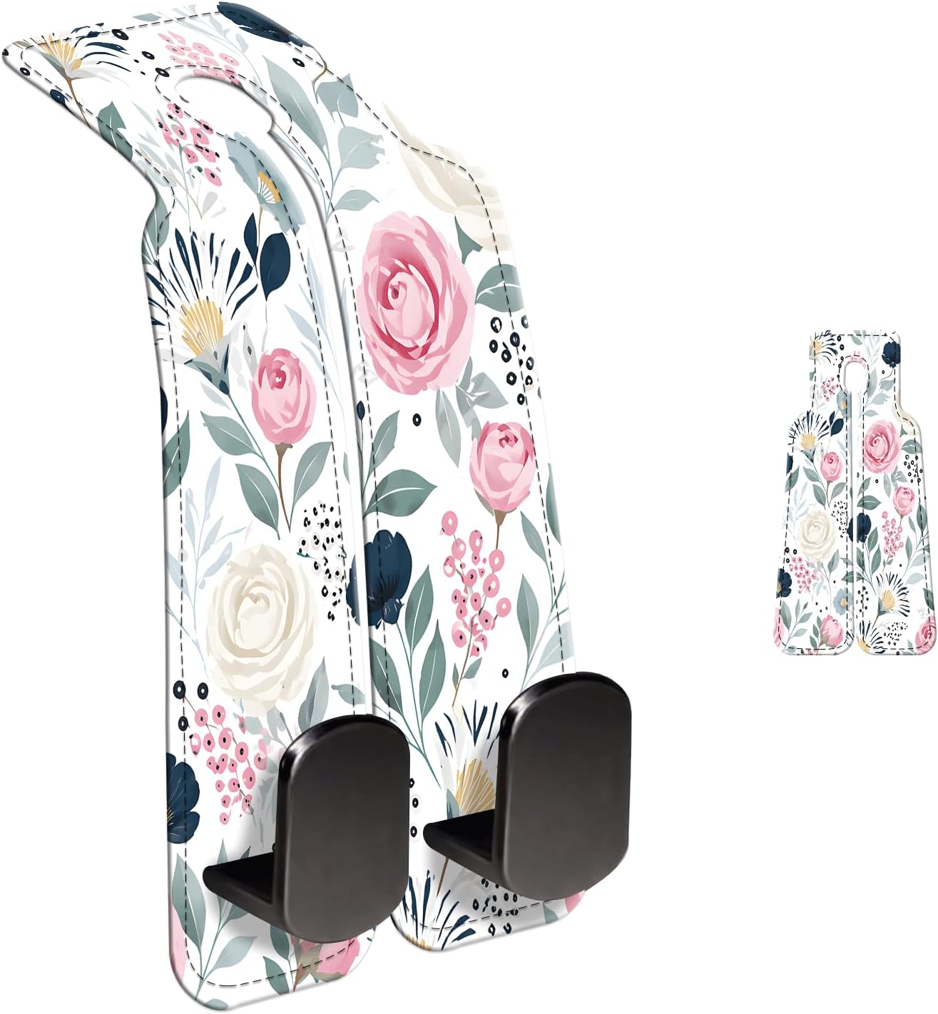 Car Purse Hook Purse Hook for Car Seats Headrest Car Seat Hook, Universal Cute Car Hanger Holder, Car Interior Accessories for Handbags Pink Cute Boho Flowers