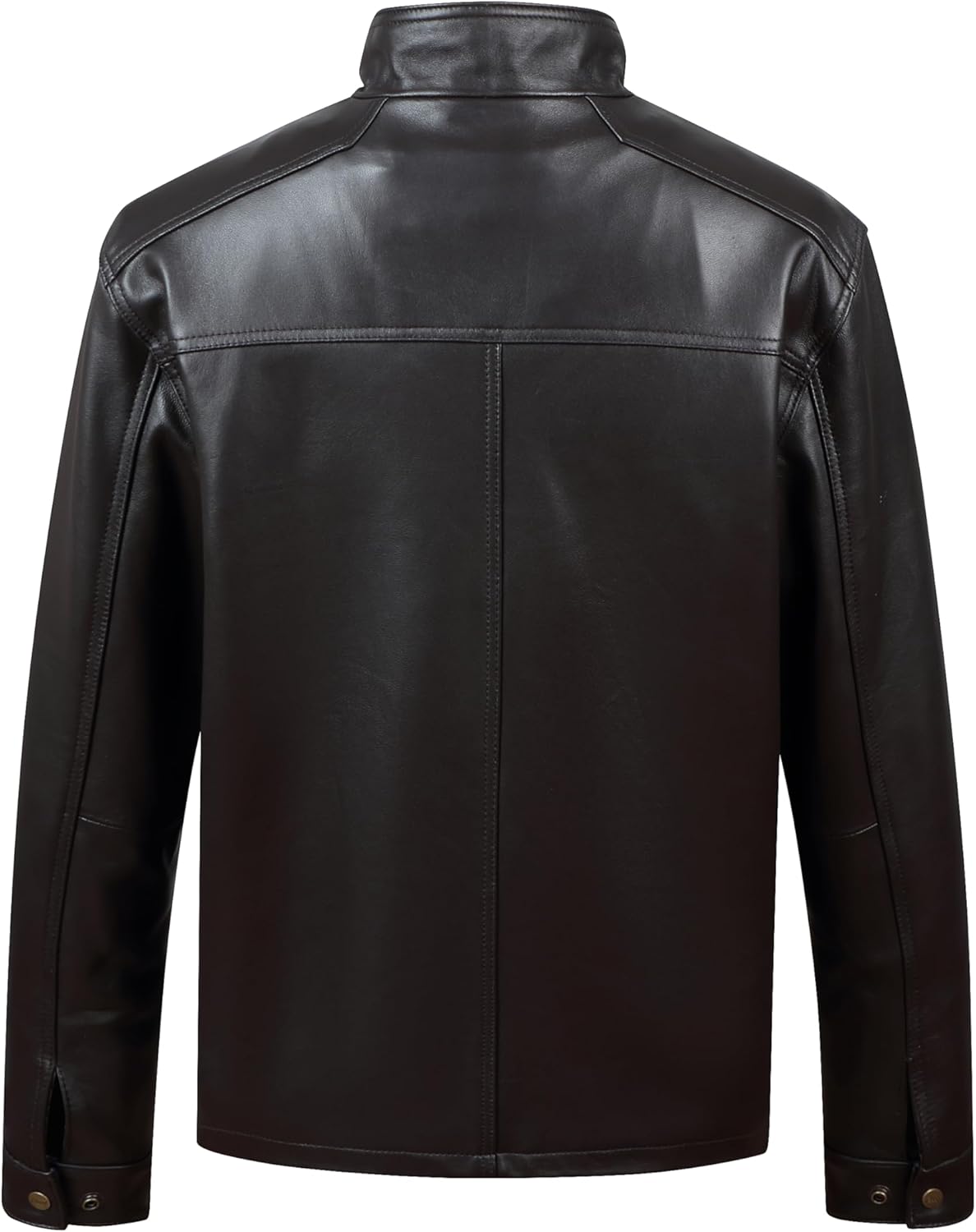 REED EST. 1950 Men's Jacket Genuine Lambskin Leather Stand UP Collar Winners Coat