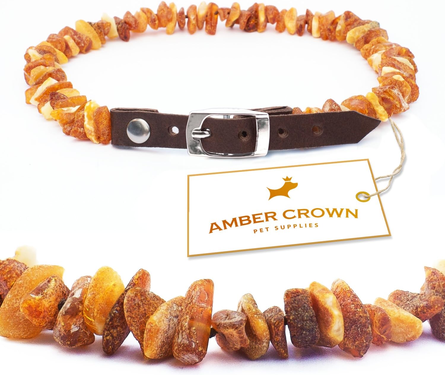 Bernsteinkette Für Hunde & Katzen - Natürlicher Zeckenschutz Aus Baltischem Bernstein