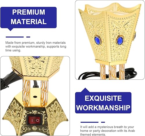 Miniatura 3 de FOMIYES Quemador de incienso eléctrico, soporte para quemador de Bakhoor, estilo de Oriente Medio, incensario eléctrico, quemador de yoga, spa, para