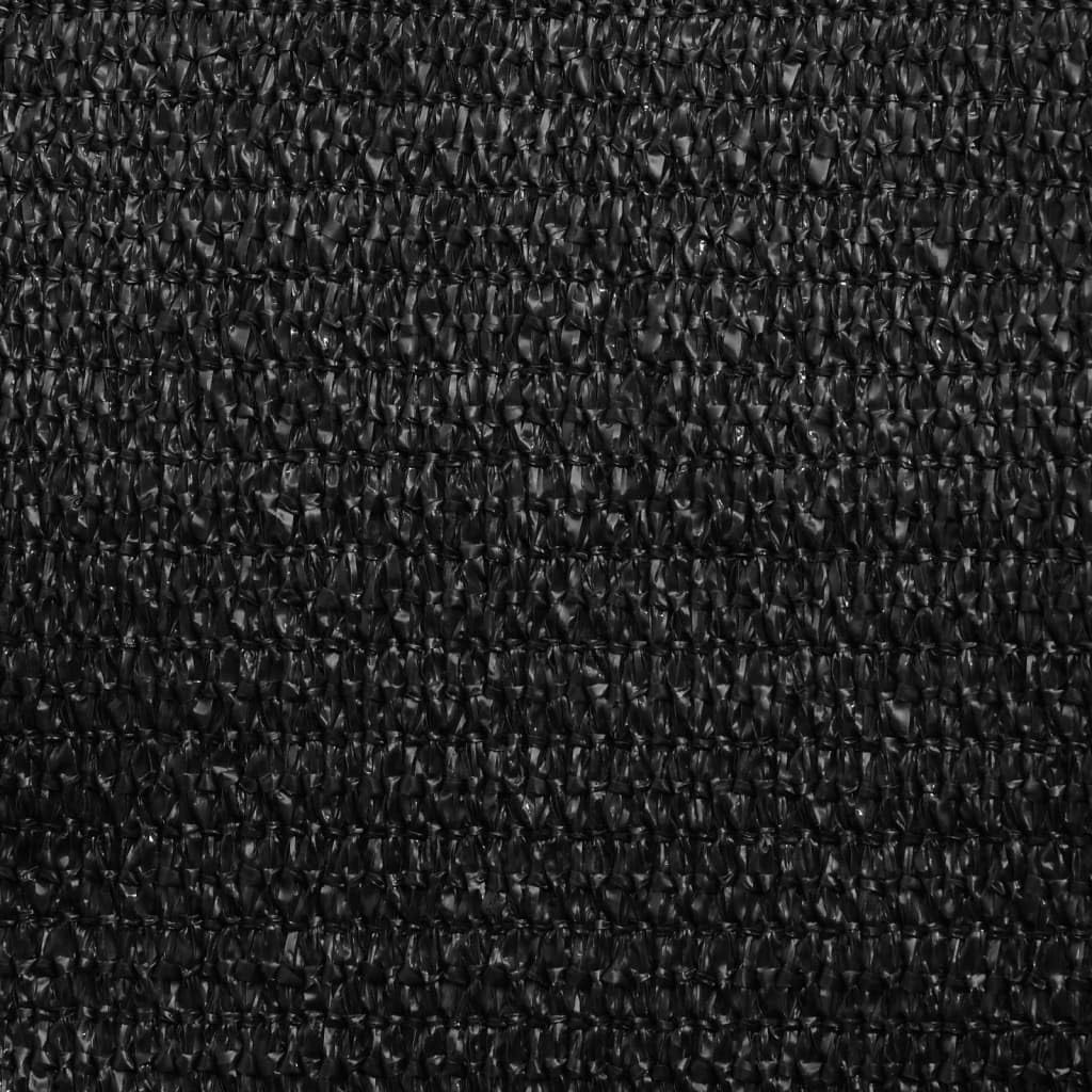 Czarny żagiel przeciwsłoneczny HDPE 160 g/m² 3x4,5 m