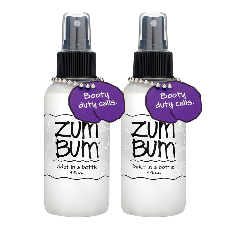 Indigo Wild Zum Bum Bidê portátil em frasco, 120 mL, Pacote com 2