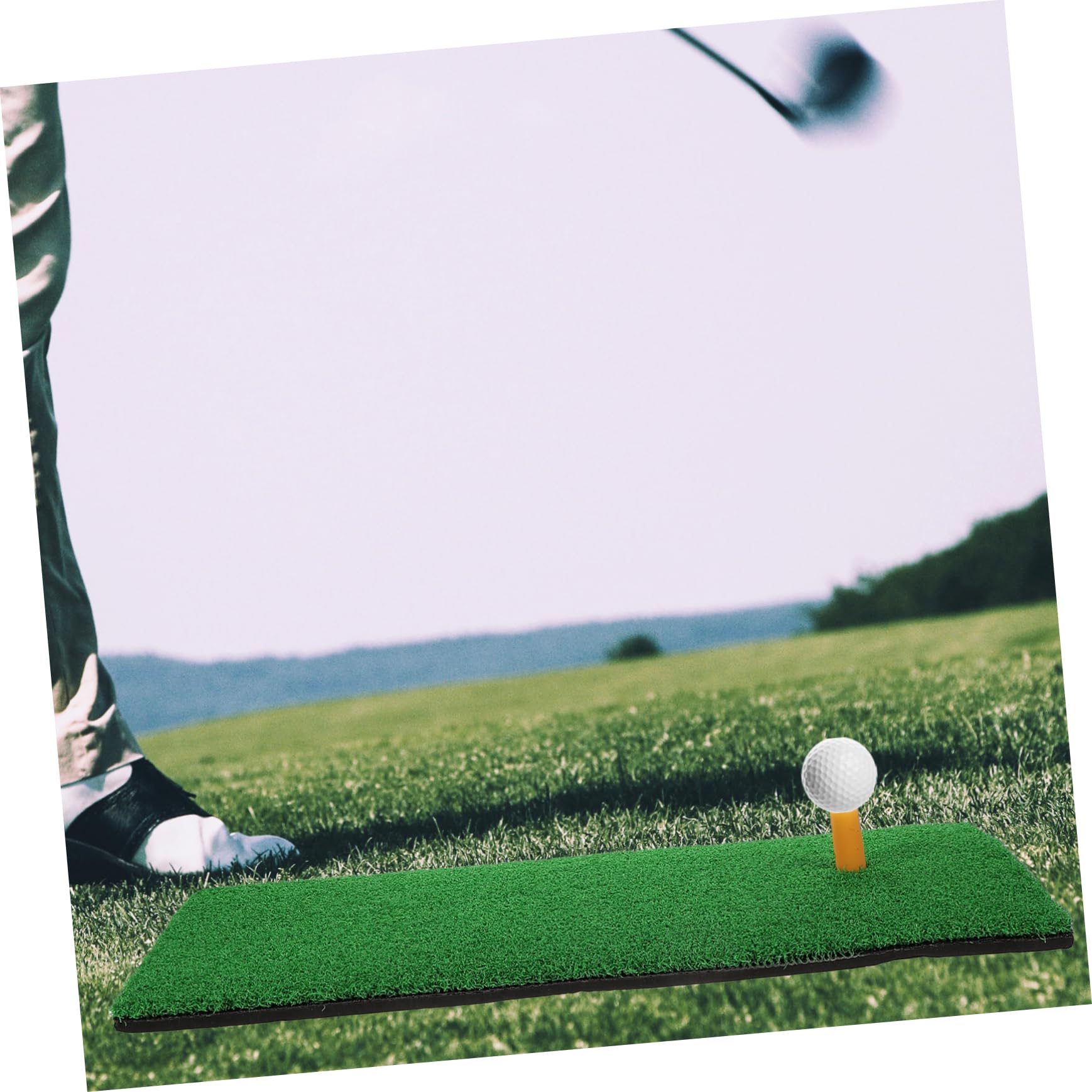 Gogogmee Golf Swing Mat Artificial Turf Mat Portable Golf Turf for Beginners Pros