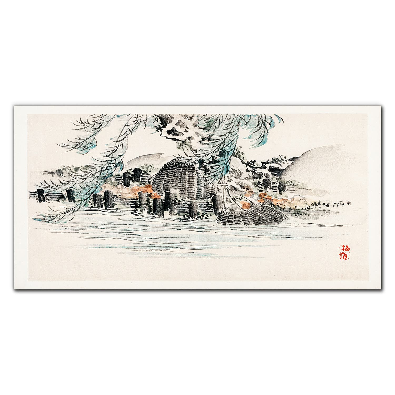 Crédence de cuisine adhésive en verre trempé anti-éclaboussures 120x60cm motif nature