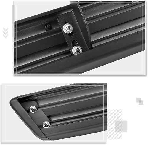 Miniatura 4 de PM PERFORMOTOR Estribos de barra Nerf con revestimiento de polvo de 6 pulgadas compatibles con cabina Ram 1500 Quad (extendida) 2019-2022 (excluye