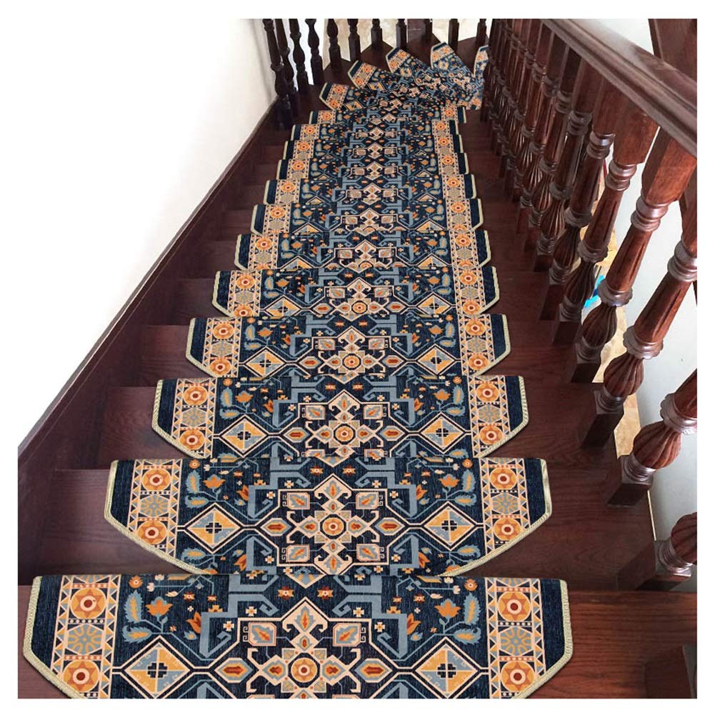 Protectores de escaleras de interior con patron europeo ornamental textil de alta densidad