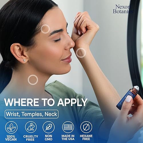 Miniatura 124 de Nexon Botanics Breathe - Mezcla de aceites esenciales, 1.0 onzas líquidas, aceite esencial Breath Easy Alivio sinusal, aceites esenciales Breathe