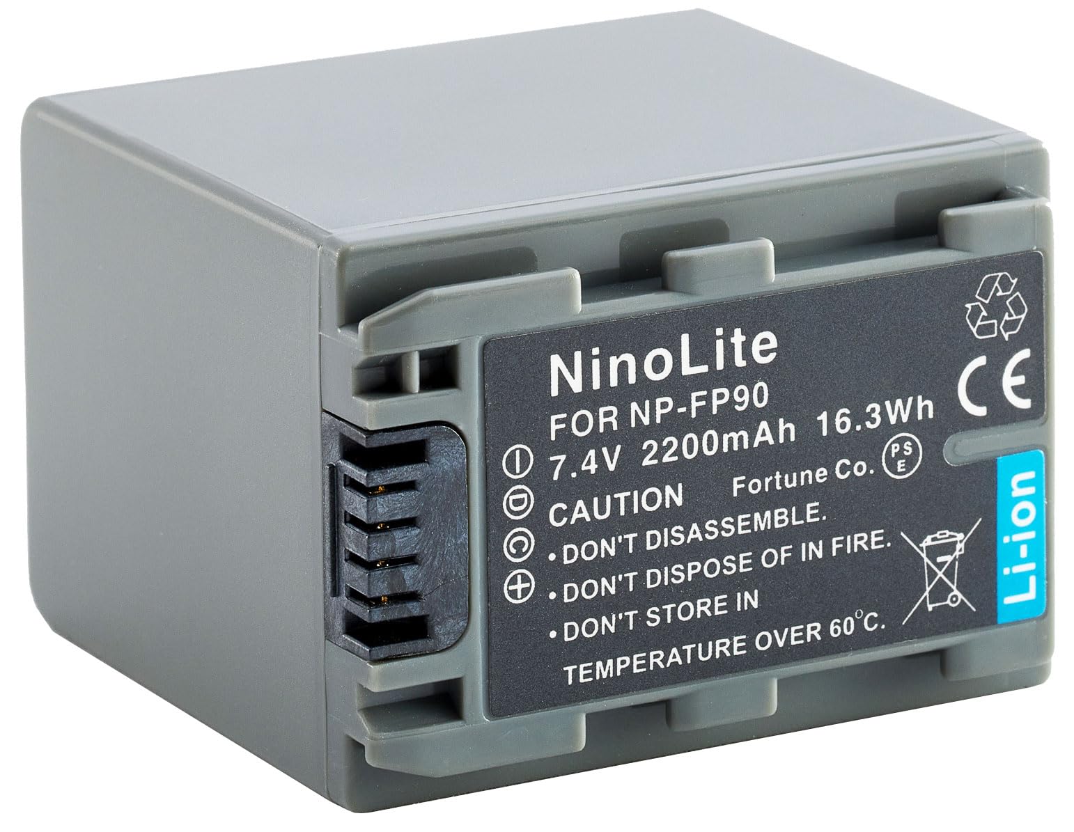 NinoLite NP-FP90 互換 バッテリー ソニー HDR-HC3 DCR-SR60 DCR-HC46 DCR-DVD405 DCR-DVD505 等対応 npfp90_t.k.gai