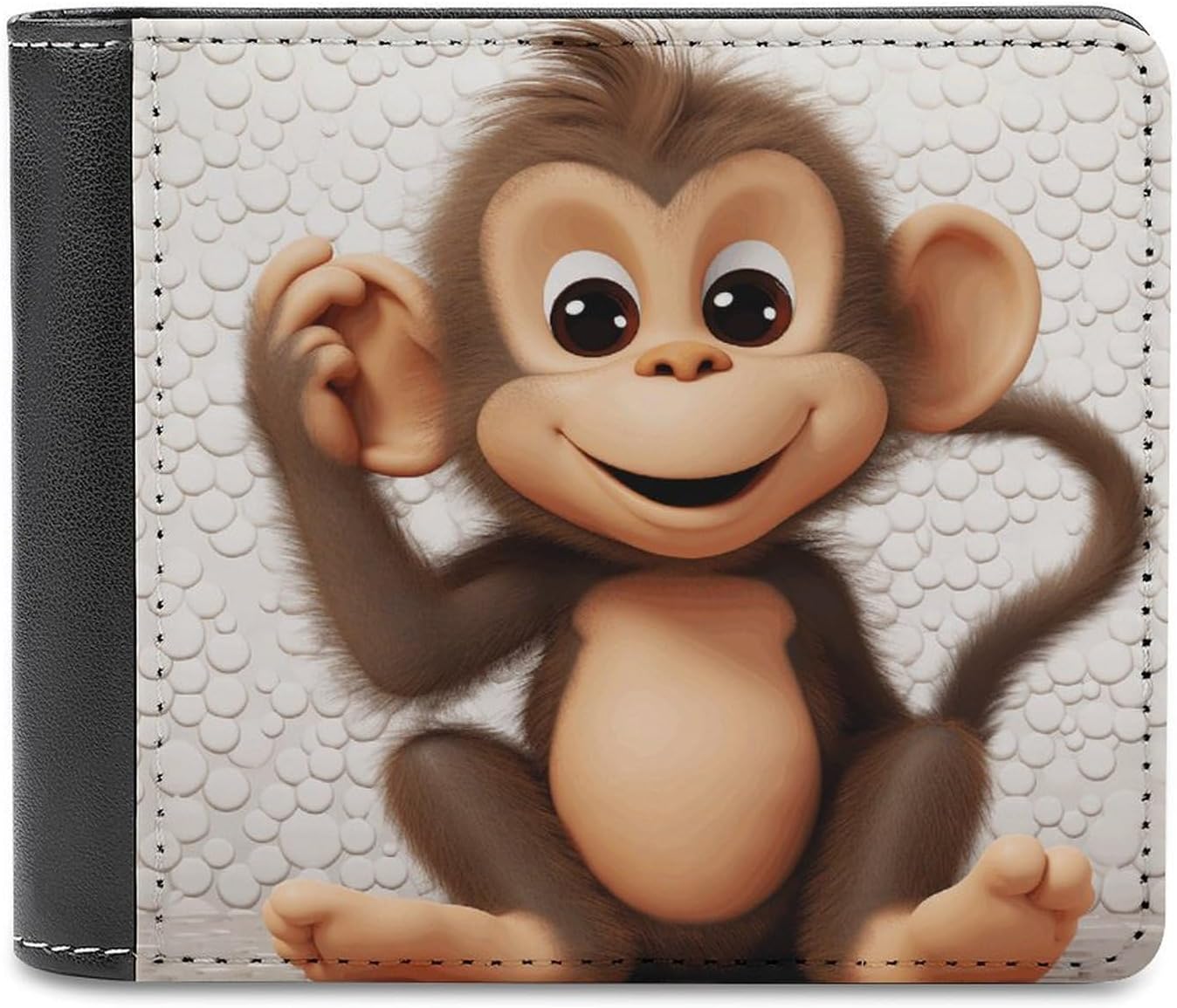 Wallets,Cute Monkey Print Mens Wallets,mens Slim Wallet,trendy Menâ€™s Bifold Wallets with Multiple Card Slots