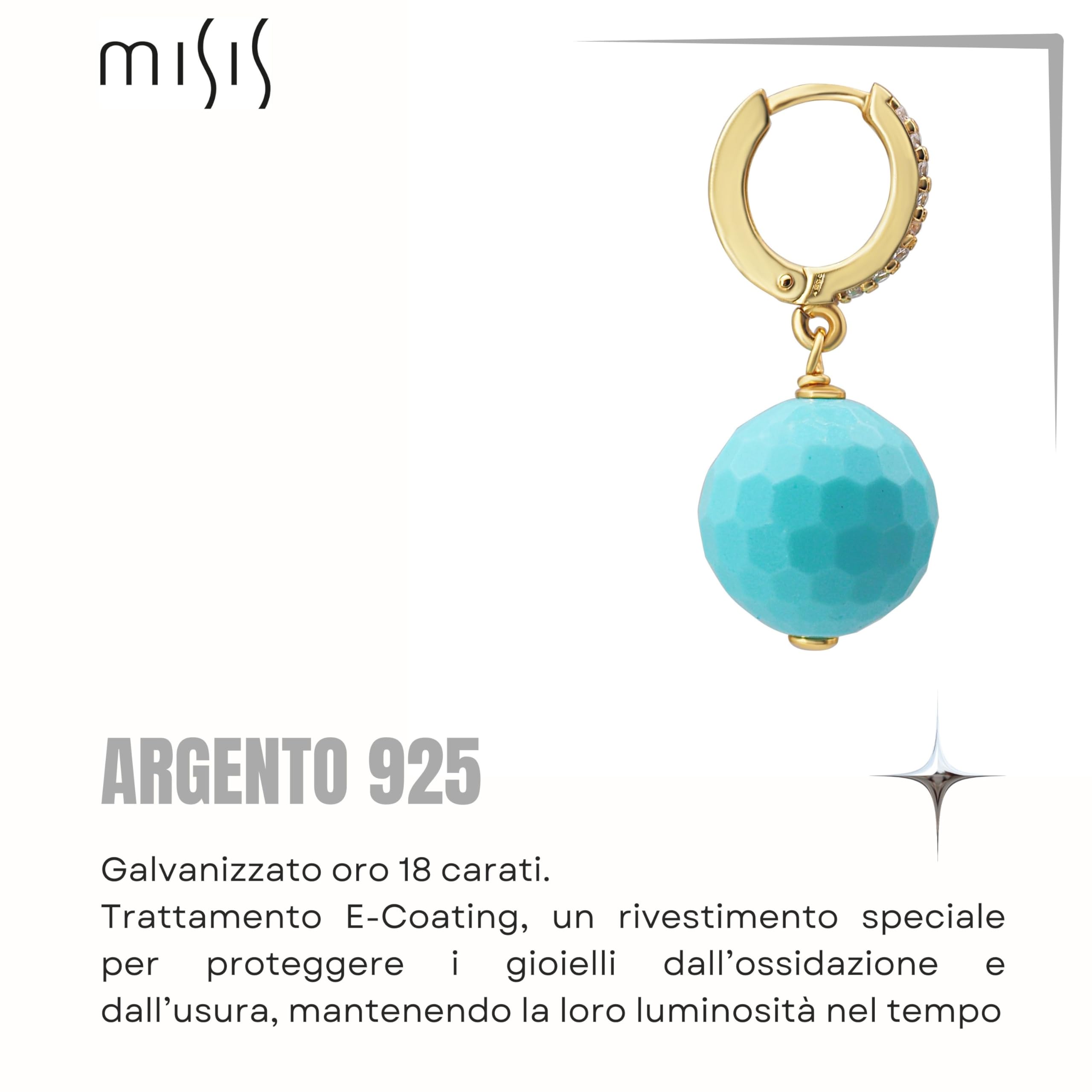MISIS Orecchini Donna Pendenti in Argento 925 Made in Italy | Orecchini Lunghi Donna Eleganti, Ideali per ogni Occasione |