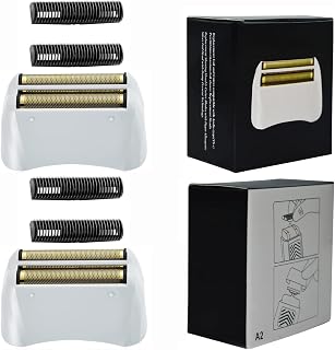 Pro Shaver Replacement Foil and Cutters compatible with andis 17150(TS-1) shaver ProFoil Lithium replacement, Golden 2 Pack