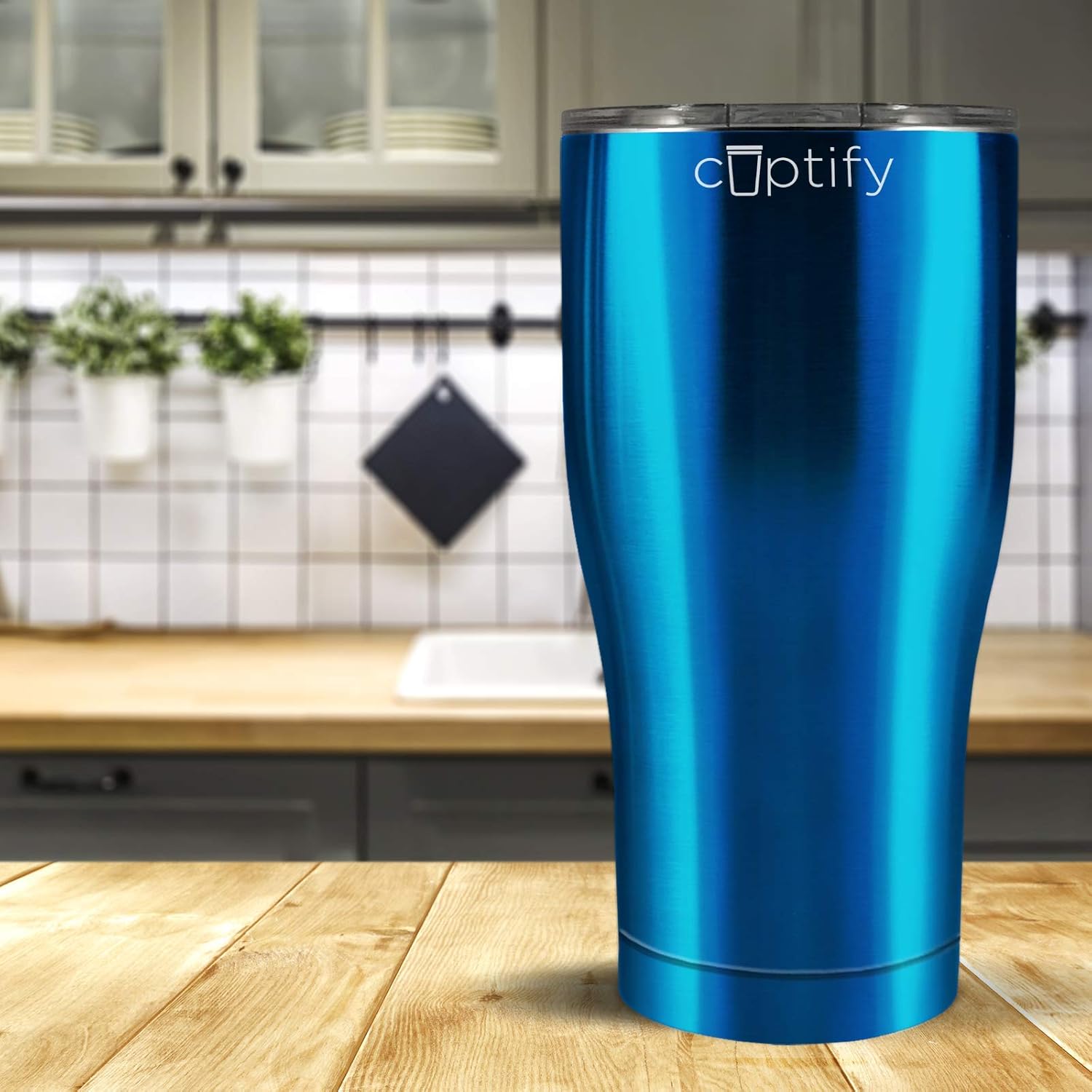 Uр Tо 40% оƒƒ 30 oz Blue Candy Tumbler Stainless Steel Double Wall Vacuum Insulated Water Iced Coffee Travel Mug Cup with Lid