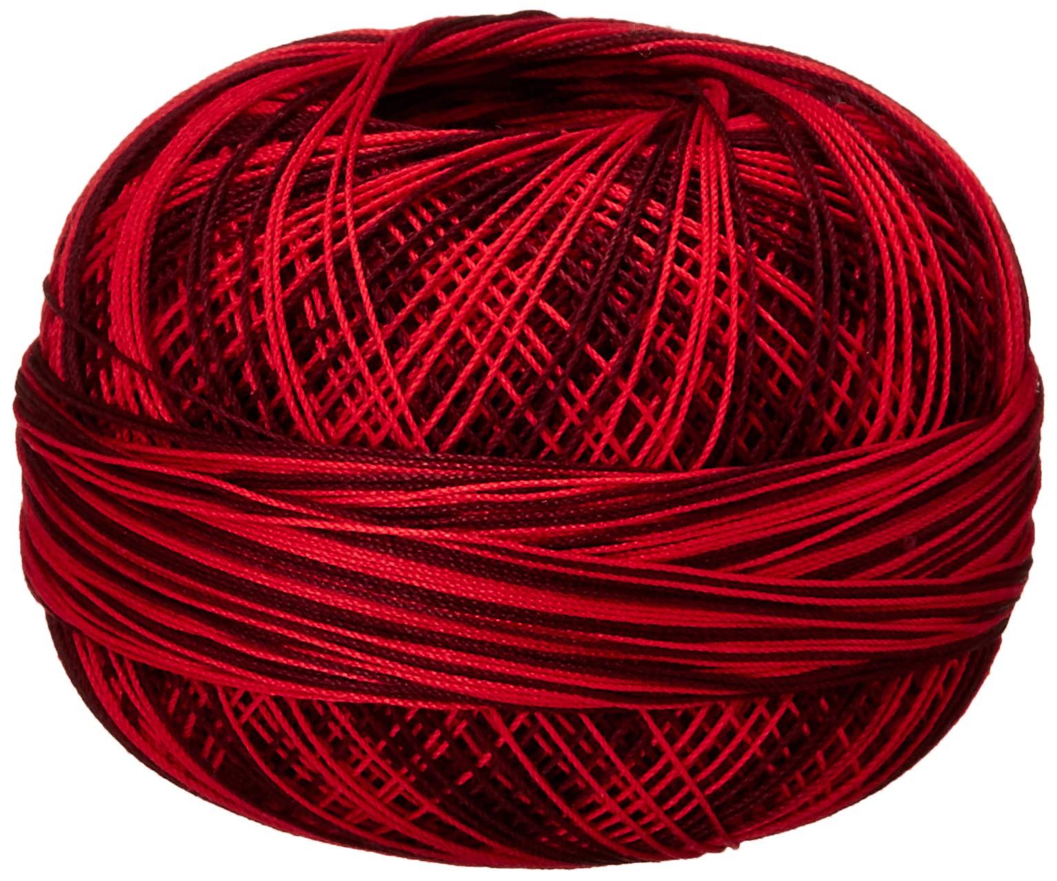 Lizbeth Handy Hands Premium Cotton Thread, Size 40, Red Burst