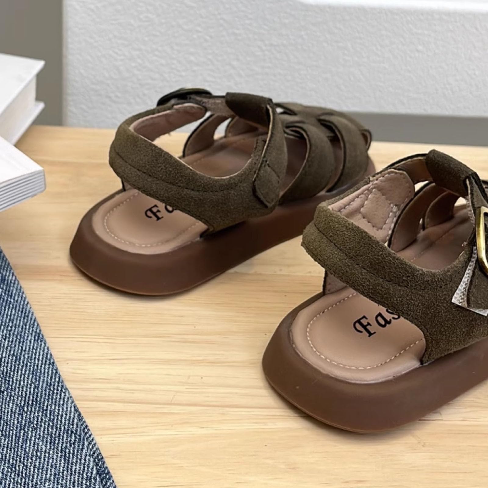 MMRTDJDR Generisch Sandalias Cerradas Niñas Verano Niñas Sandalias De Agua Al Aire Libre Zapatos Deportivos Zapatos De Verano Zapatos De Malla Huecos Sandalias (1 12 Y)