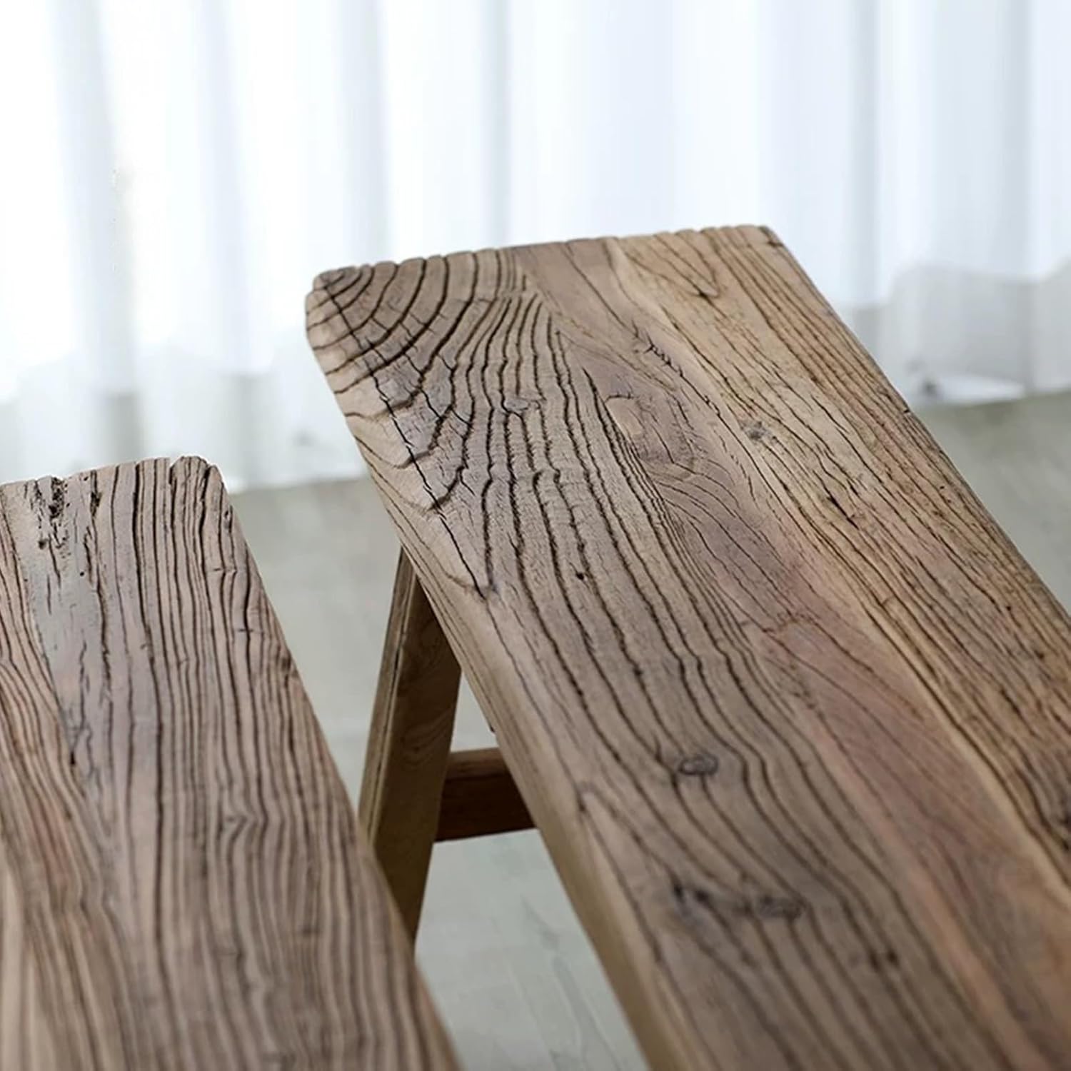 Dining Bench, Dining Room Bench, Wood Bench, with Armless Design, Farmhouse Entryway Bench for Kitchen, Living Room, Bedroom, Sturdy and Stable, Natural(160cm/62.9in)