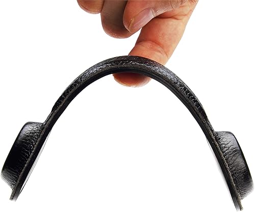 Miniatura 3 de Marcapáginas de cuero con peso de papel para libros de cocina, libros de trabajo y libros de texto abiertos para lectura manos libres, cuero negro,