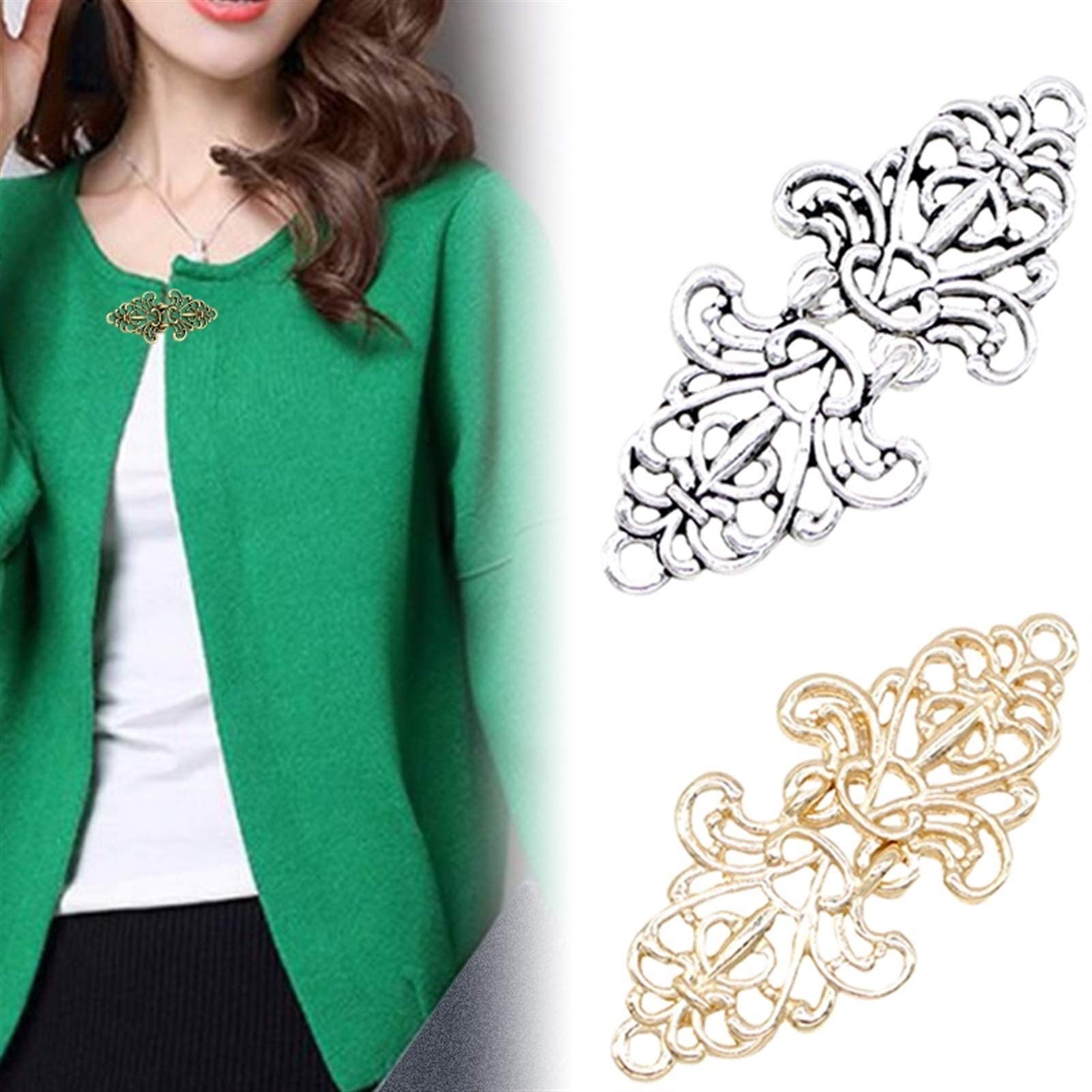 Tucireat Clip Per Cardigan 20 Pezzi - Spille Vintage Per Vestiti E Sciarpe - Foto 4