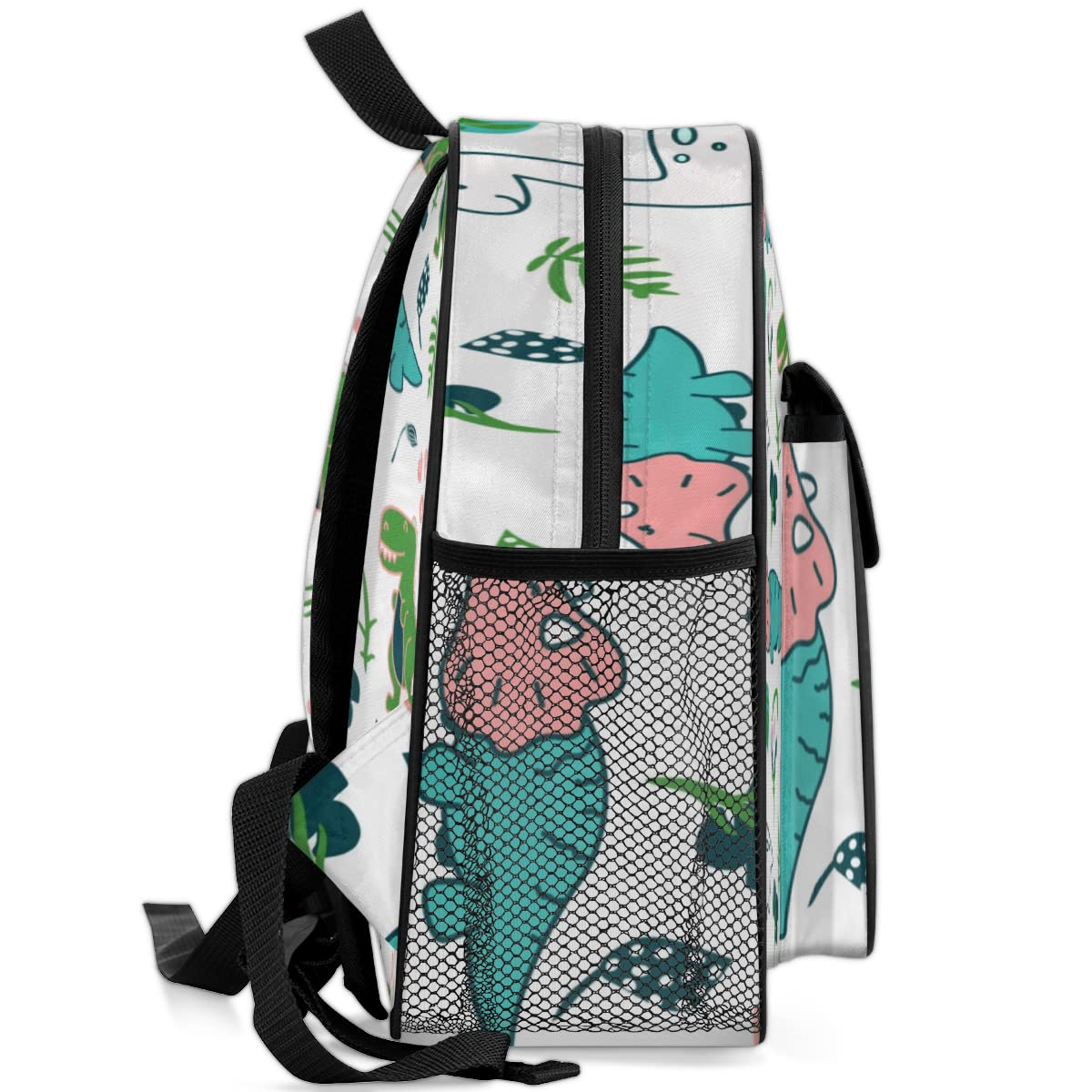 TropicalLife Słodkie Kawaii Dino dziecięce plecaki dla chłopców dziewczynek, zabawny dinozaur malucha lekki plecak do szkoły przedszkola torba na książki, wielobarwny