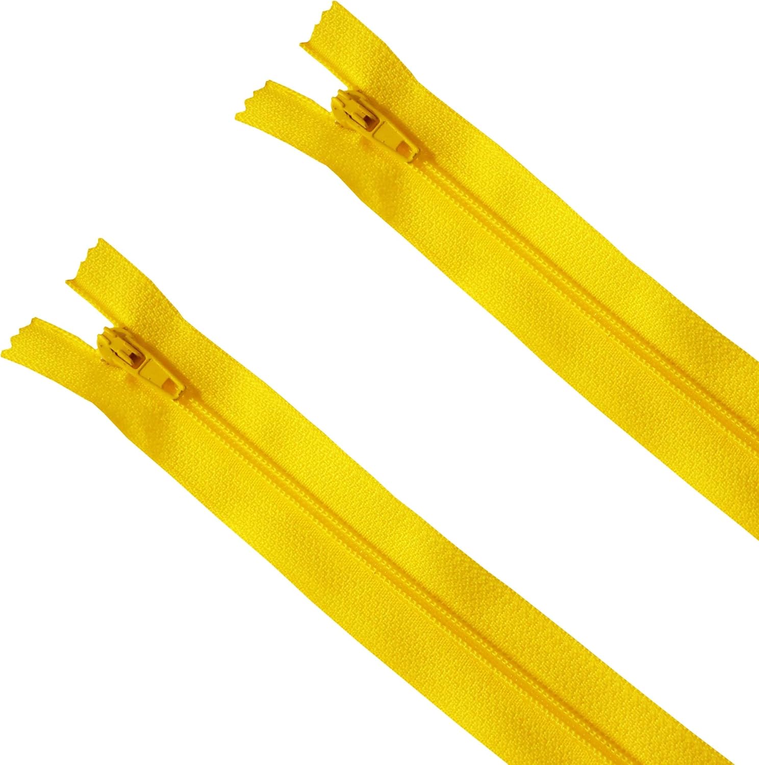 Seeking ROAM Standard Zippers, Nylon Coil, 2 Pieces (Yellow, 14” Inches) Yellow 14” Inches