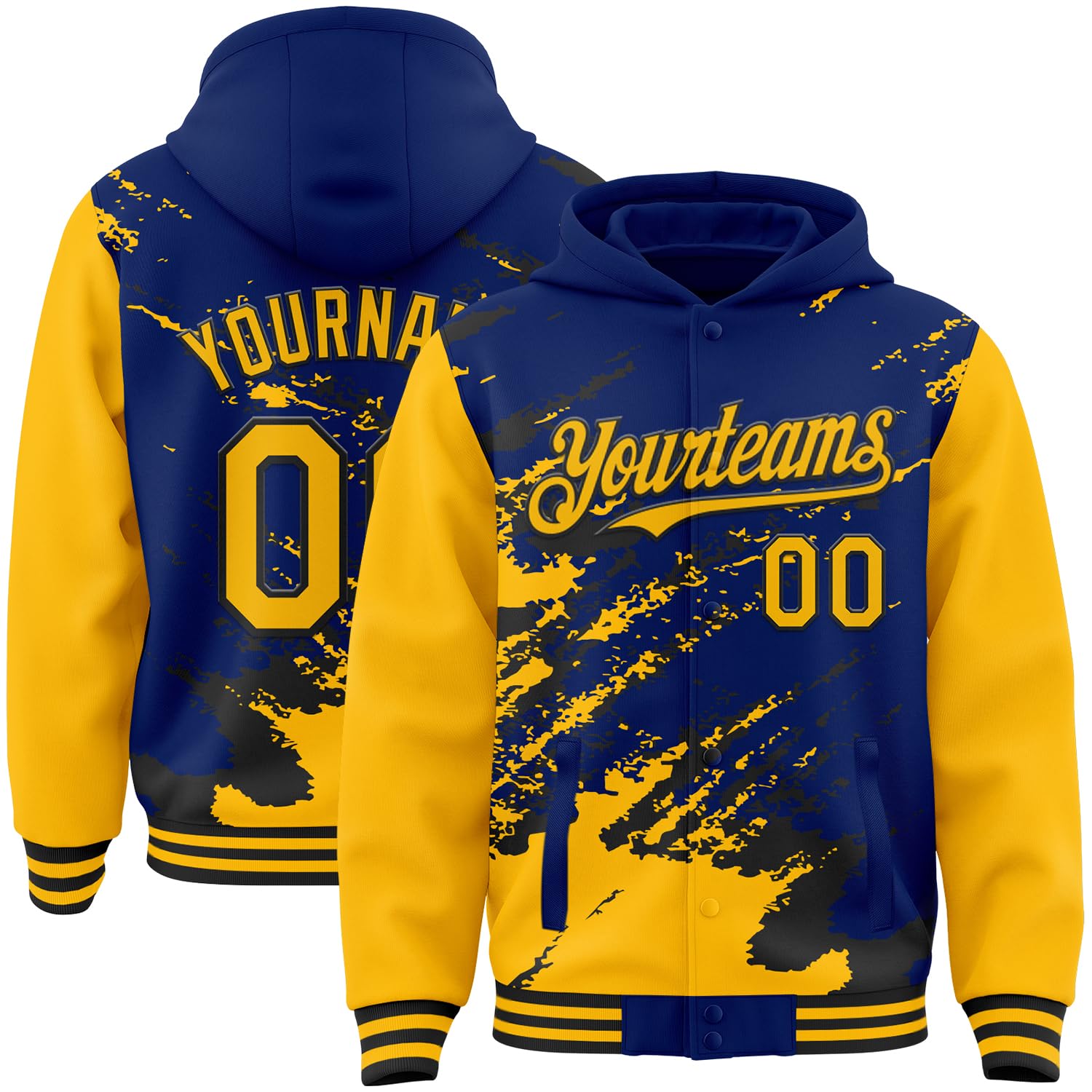 Custom Baseball Team Hooded Jacket Personalized Novelty Varsity Jackets Bomber Jerseys for Men Women Boys Girls