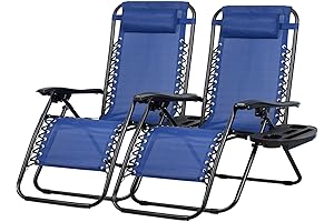 Nazhura Set of 2 Patio Chairs: Perfect for Beach and Backyard Relaxation