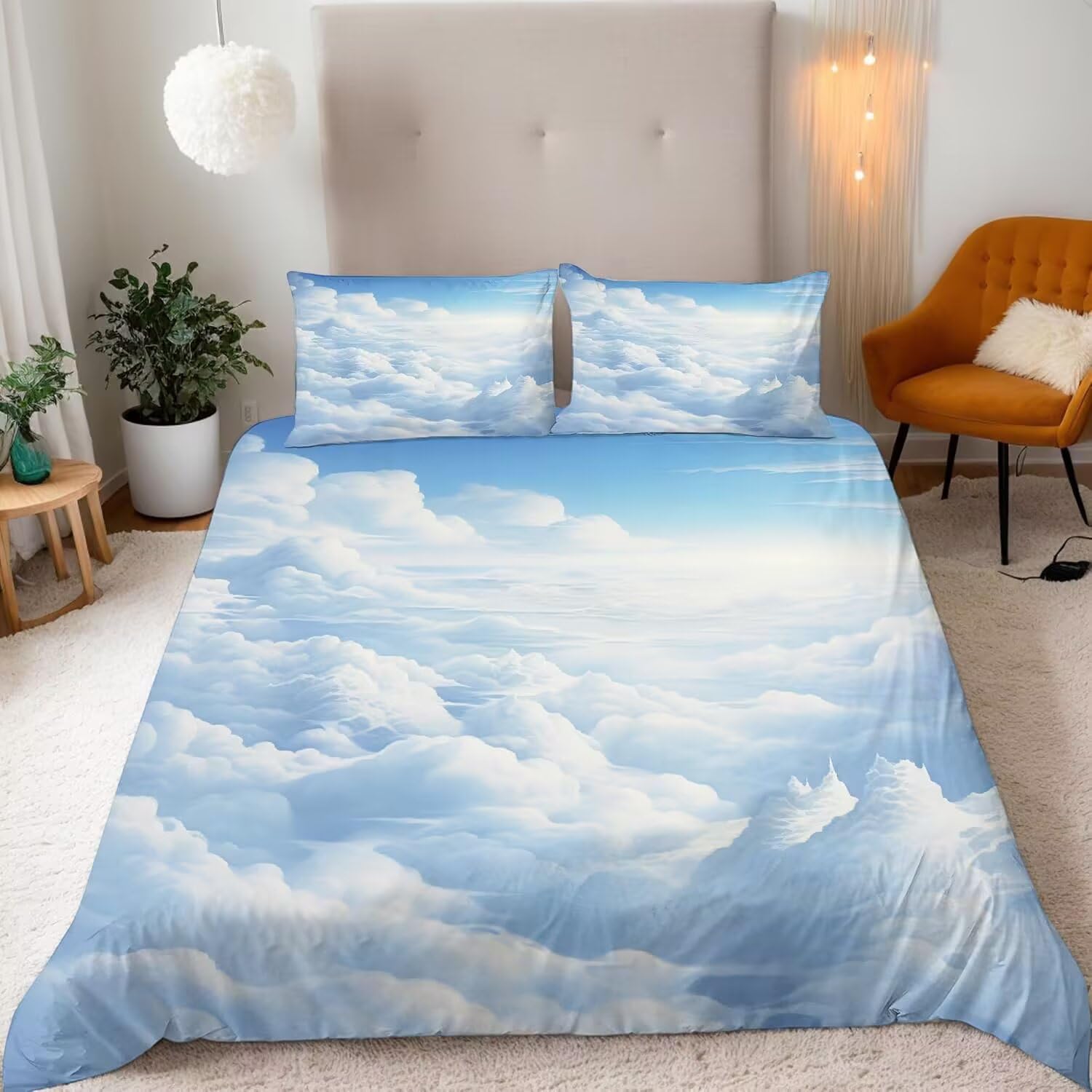 Housse de couette 140x200 lavage facile sans repassage