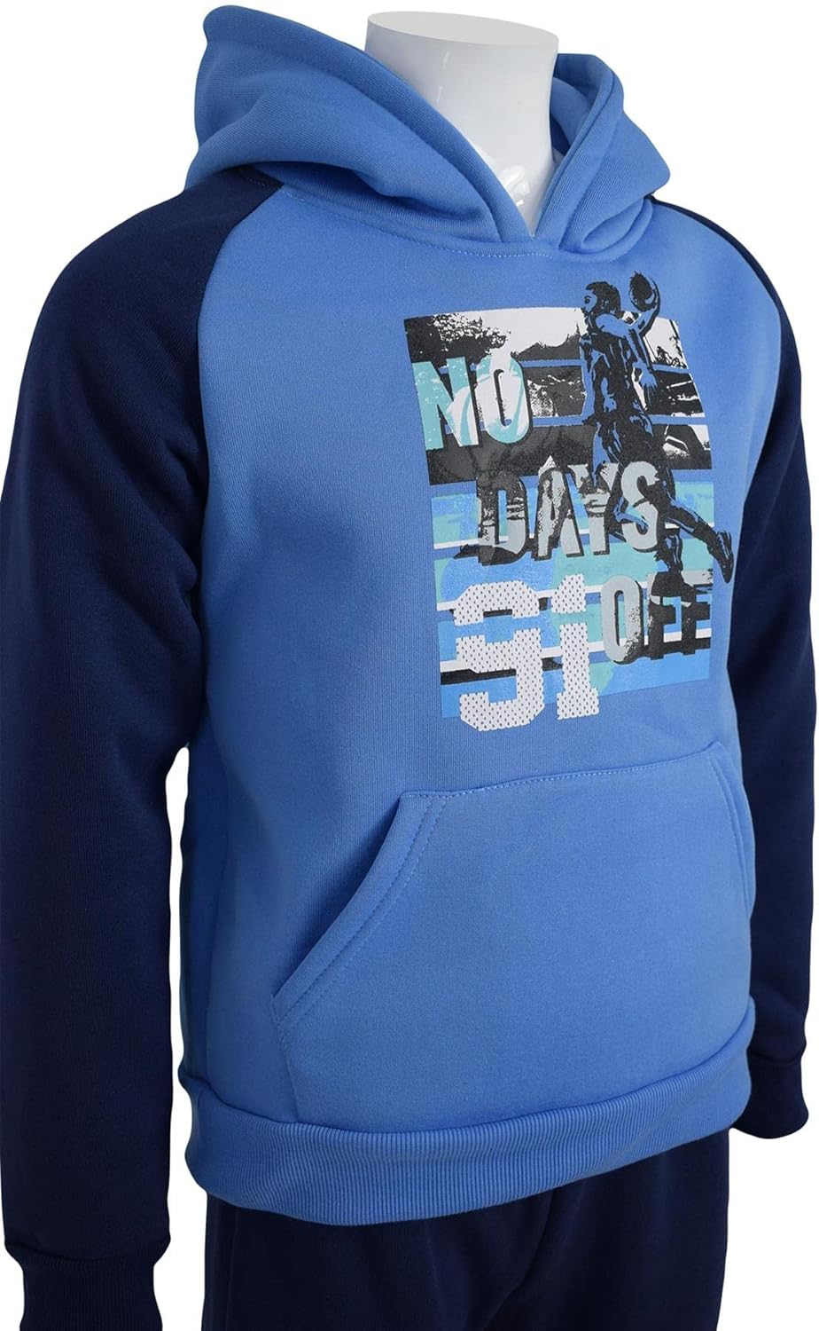 Kids Boys No Days Off Tracksuit Fleece Hoodie Sweatshirt Trouser 2 Piece Suit