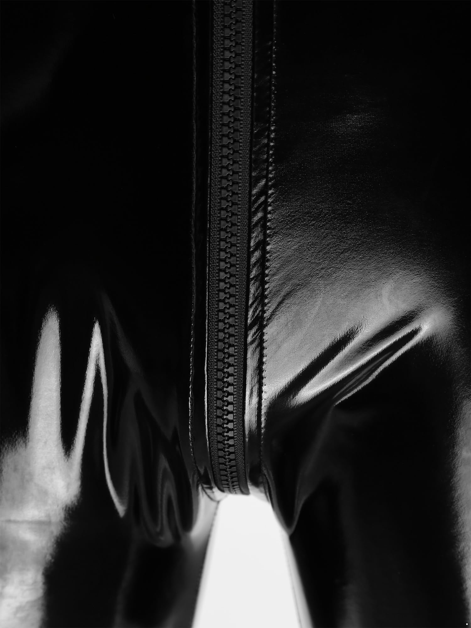 Doomiva Catsuit en Cuir Sexy Hommes Gilet en Latex de Conception PU Zipper Homme Vêtements de Gilet de Fête Body de Club