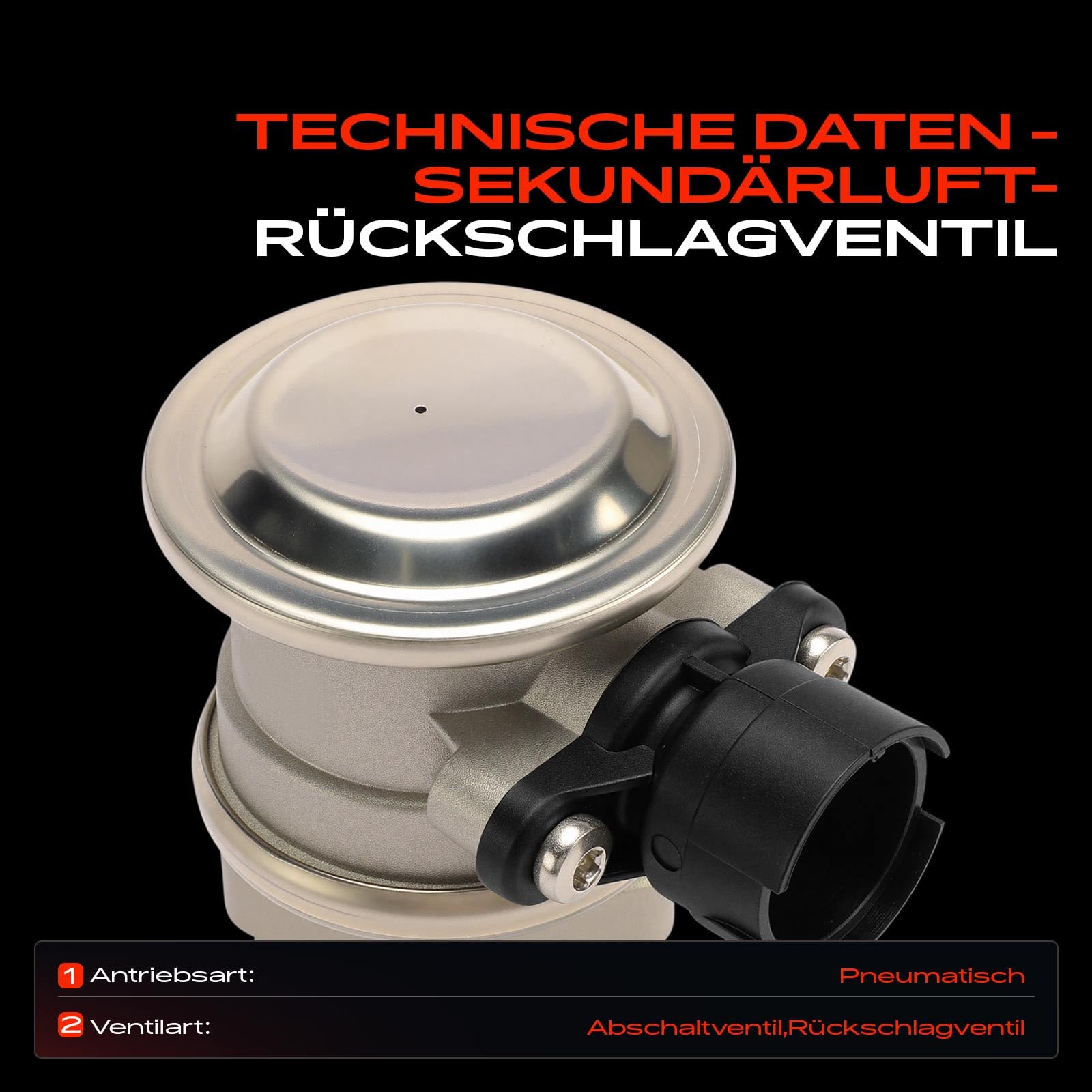Frankberg Sistema pompa aria secondaria Valvola aria secondaria con guarnizione Compatibile con Serie 3 Compact E36 Serie 3 Coupé E46 Serie 3 Touring E46 Serie 3 E46 Replace# 11721708575