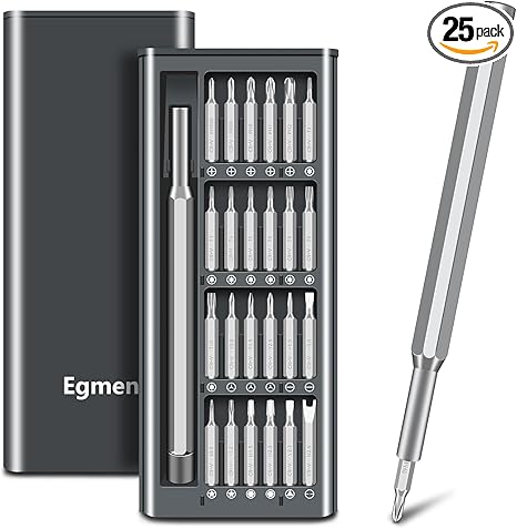 Precision Screwdriver Set, 25 in 1 Mini Magnetic Small Screwdriver Set Case for PC, Eyeglasses, Computer, Electronic, Watch Repair Kit with Phillips and Star Tiny Screw Driver