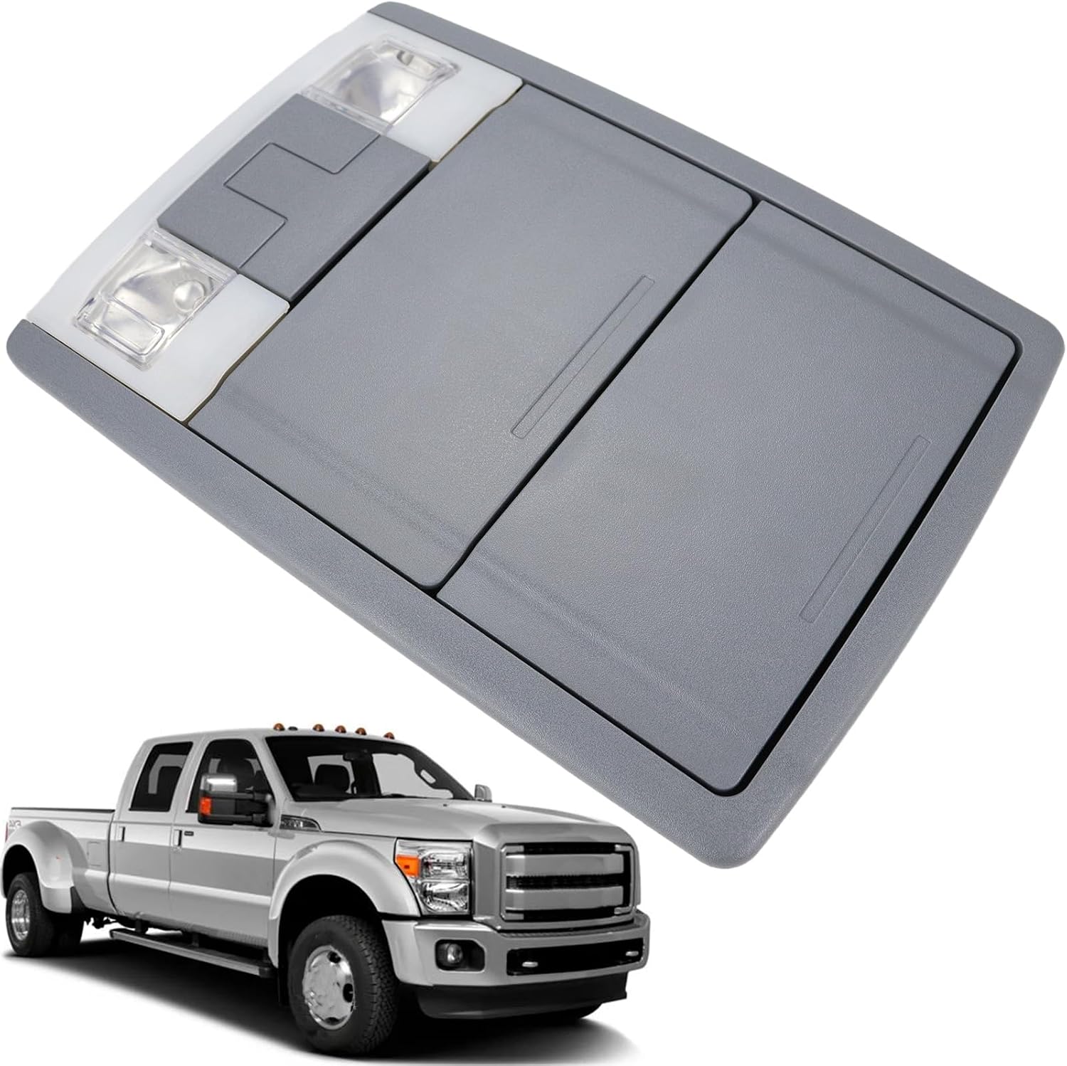 Overhead Lamp Console Compatible with Ford F-250 F-350 F-450 F-550 | Compatible with Ford F250 F350 F450 F550 2011 2012 2013 2014 2015 2016 Overhead Console Dome Map Light Roof Console