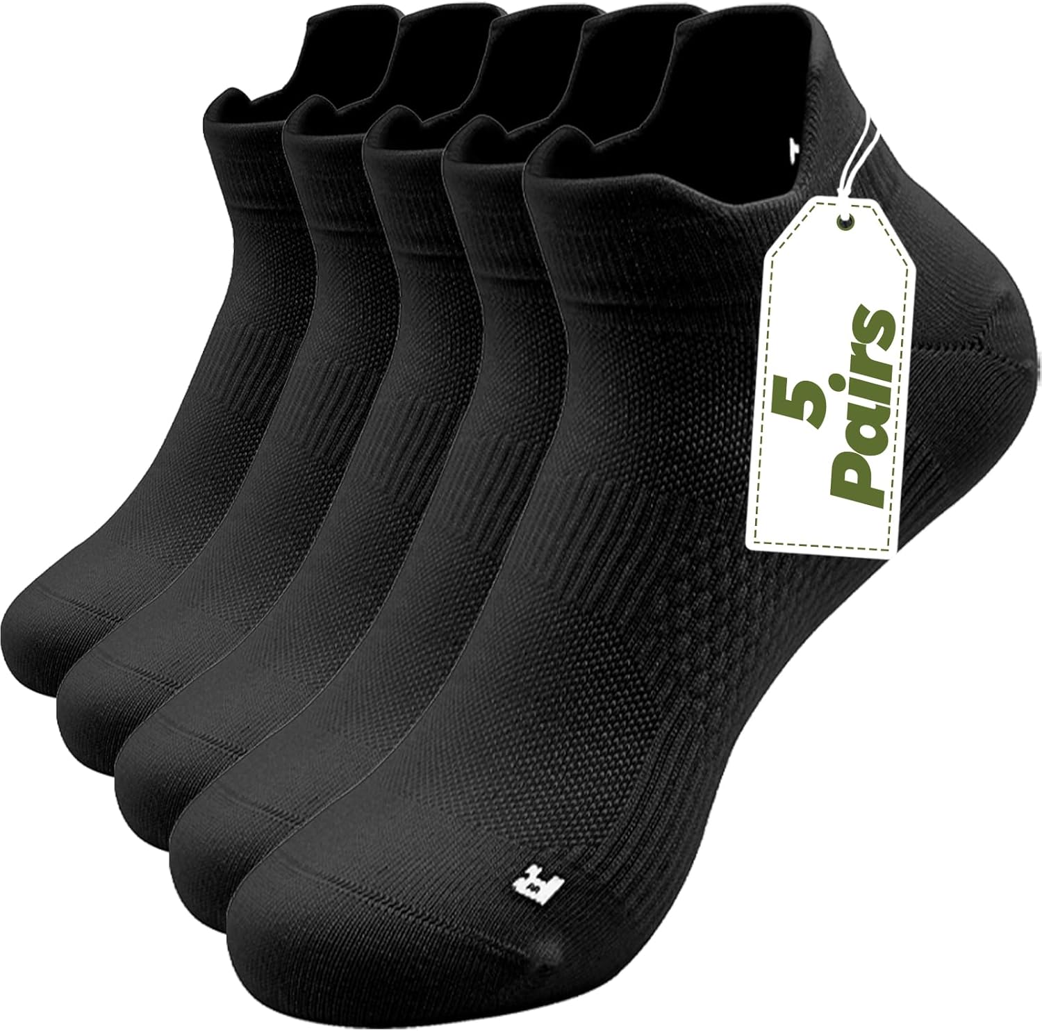 CHILLBAMBOO White Black Multi-colored 5 Pairs Bamboo Cotton Ankle Socks for Men Women Breathable Athletic Gifts for Dad