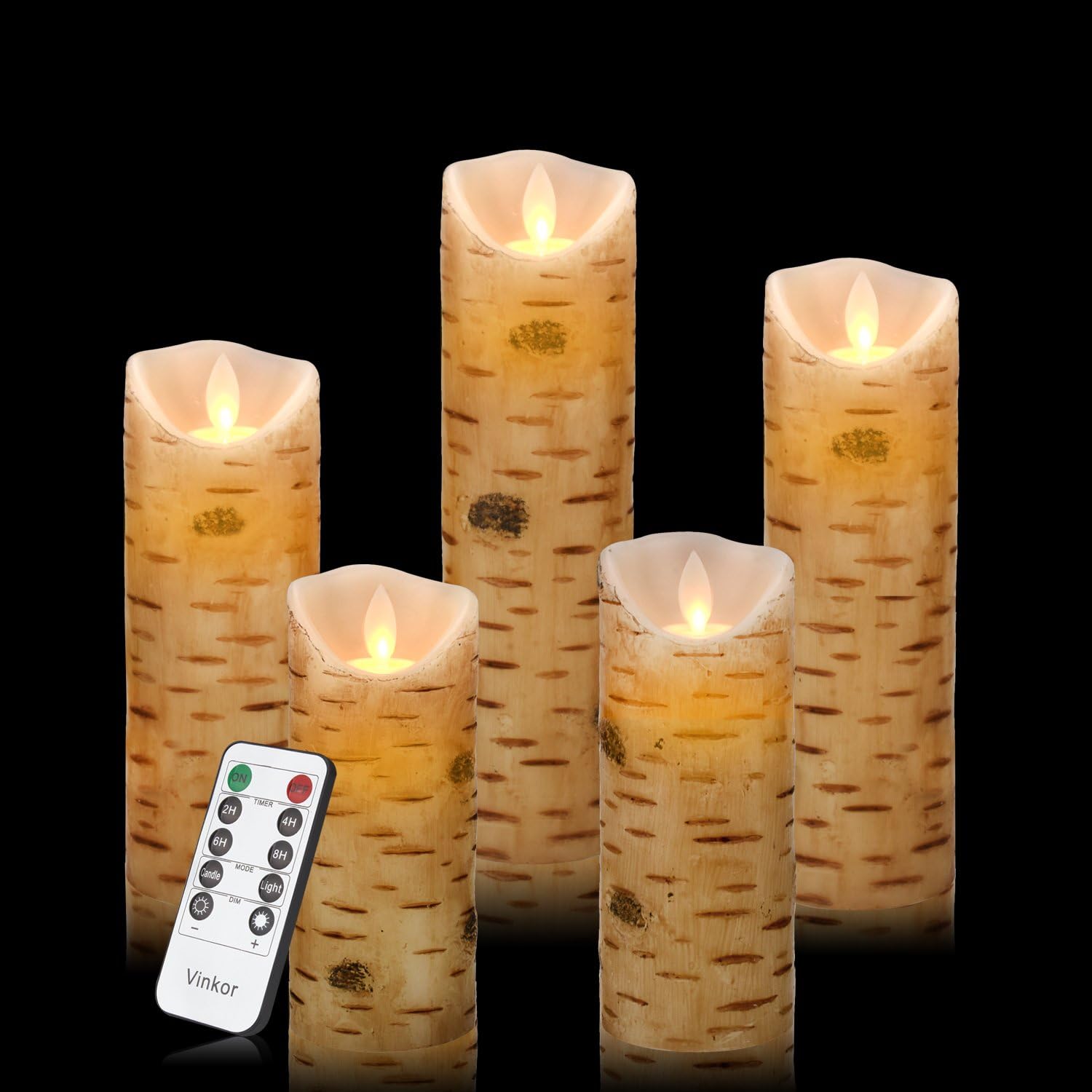 Vinkor Flameless Candles Flickering Battery Operated