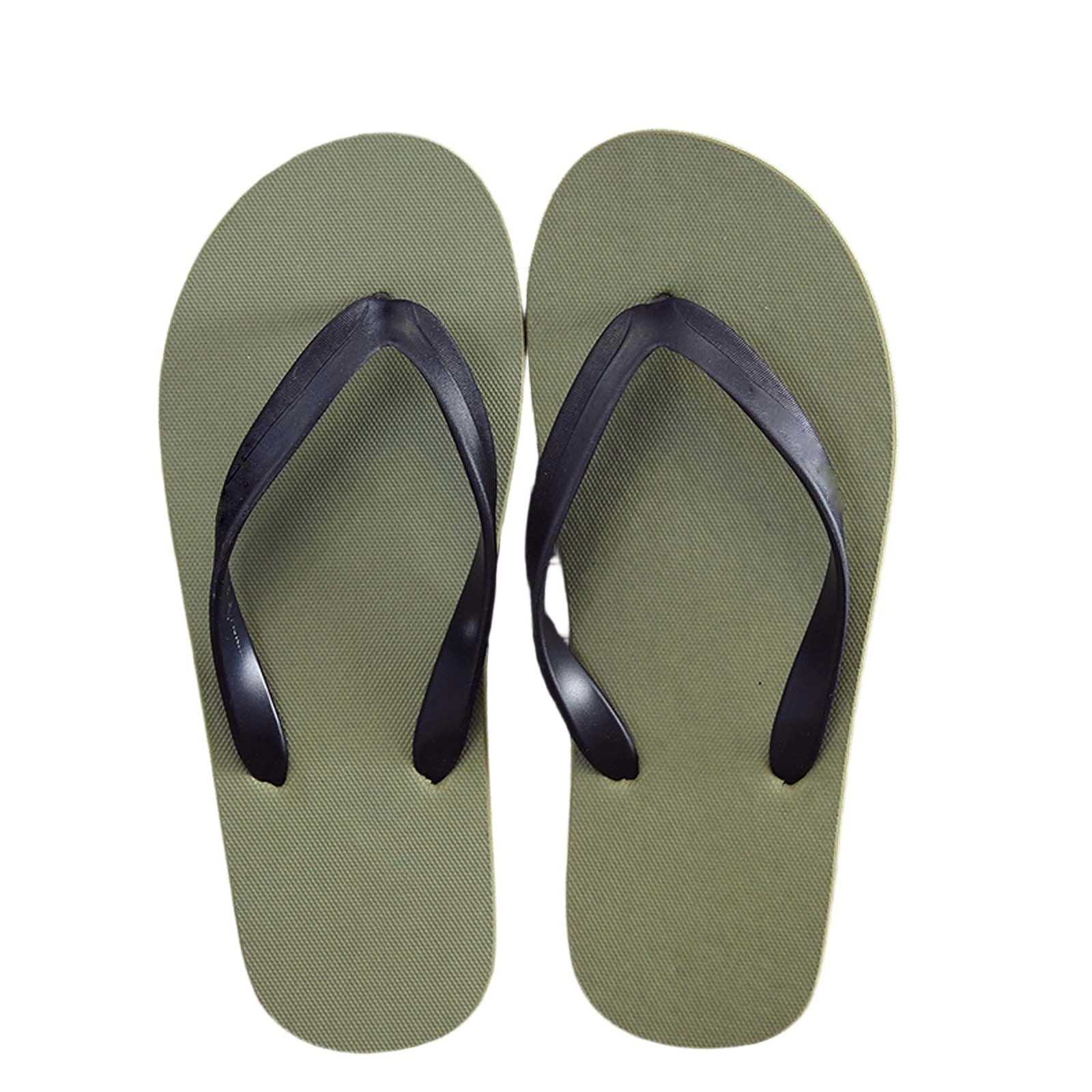 TTDGYYXW Generisch Zapatillas de baño de para Hombre para el Tiempo Libre, cómodas Sandalias de Playa monocromáticas con Suela Plana y Puntera