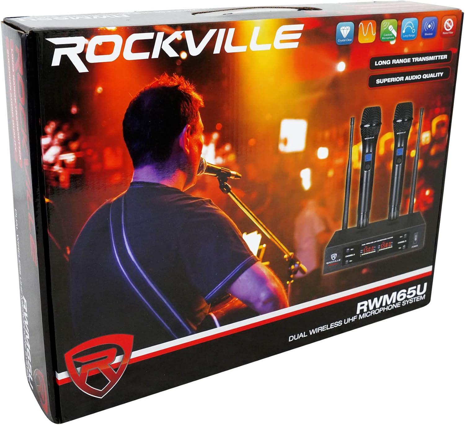 Rockville RPG2X10 Powered Bluetooth Mixer+(2) 10" Speakers+Stands+Wireless Mics - Image 8