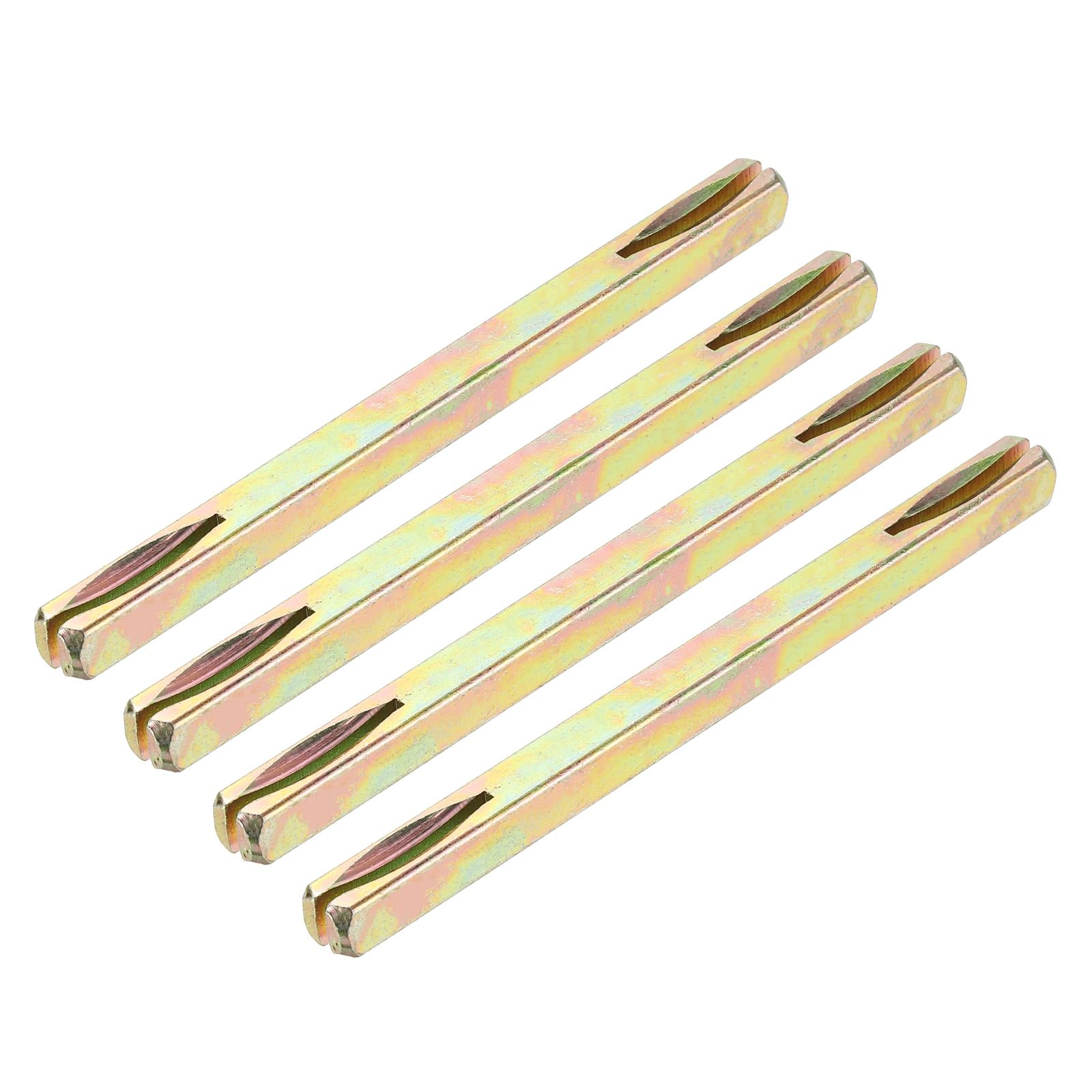 Barre de rechange carrée droite 8x120 mm en fer pour bouton de porte lot de 4