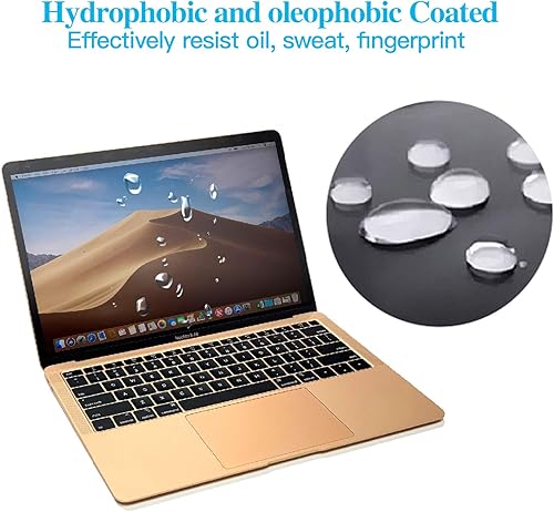 Miniatura 5 de F FORITO Paquete de 2 protectores de pantalla antirreflejos para laptop compatibles con MacBook Air 13 2018-2020 con Touch ID versión A1932 A2179