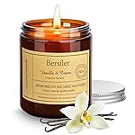 Vanilla Cream Scented Candles, Candles for Home Scented Aromatherapy Candles, Stress Relief and Relax Candle Gift for Women Birthday Christmas, 7oz Soy Wax Candle