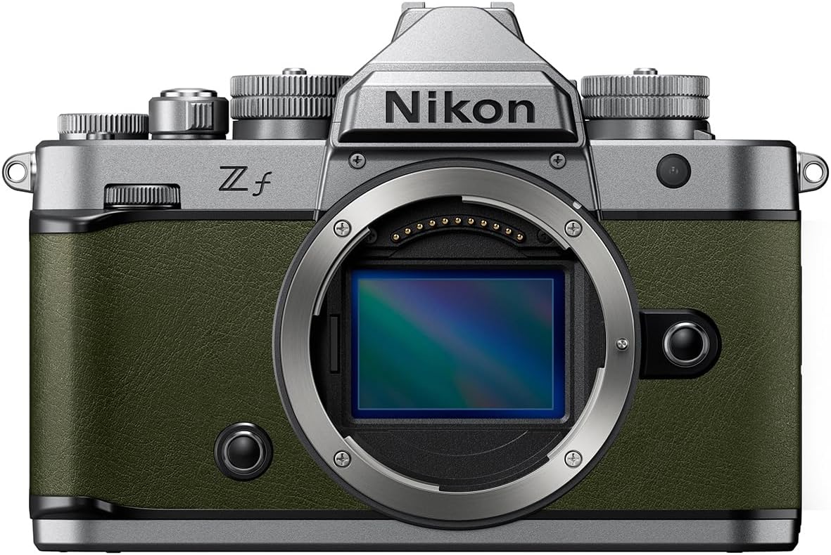 Nikon Zf Full Frame Mirrorless Camera 24.5MP 4K UHD 60p OLED Evf (Silver) | 24.5MP Fx Sensor, Expeed 7, 8-Stop In-Body VR, Vari-Angle Touchscreen, SD Plus Microsd Dual Slots