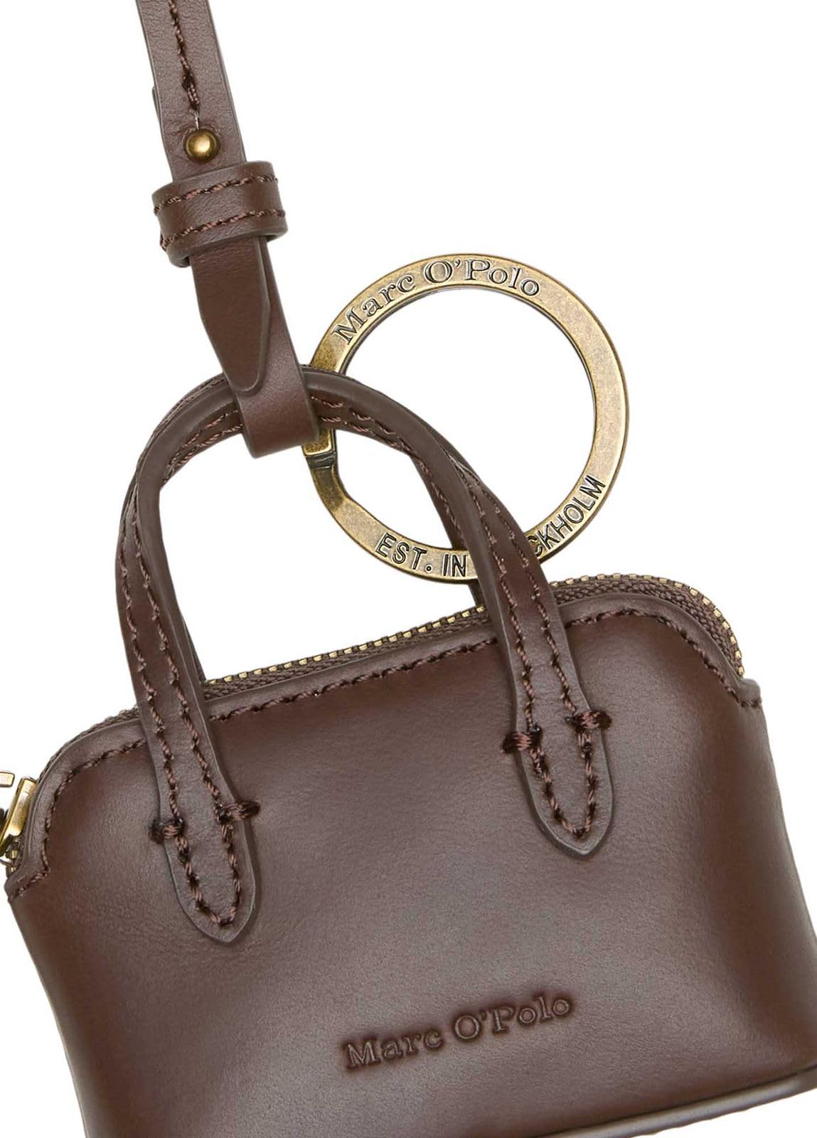 Marc O'Polo Utensilientasche Schlüsselanhänger Jolin Key Ring Brown dunkelbraun