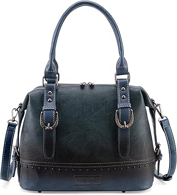 Wrangler Hobo Crossbody Bag Top Handle Small Satchel Purse Shoulder Handbag with Smooth Leather for Women,B2B-WG48-S5110AJN