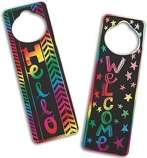 Scratch Door Hangers Craft Kit (Pack of 48)
