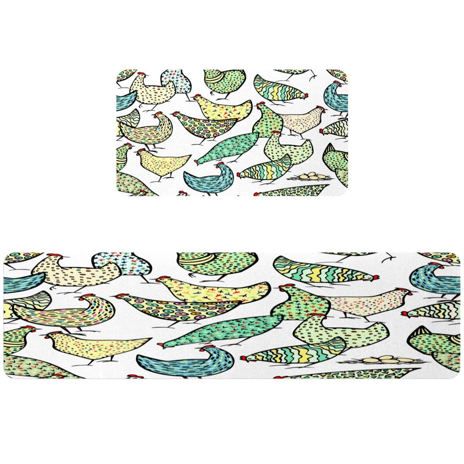 Tapis de cuisine antidérapant lot de 2 lavable pour stopper les taches et l'humidité au sol