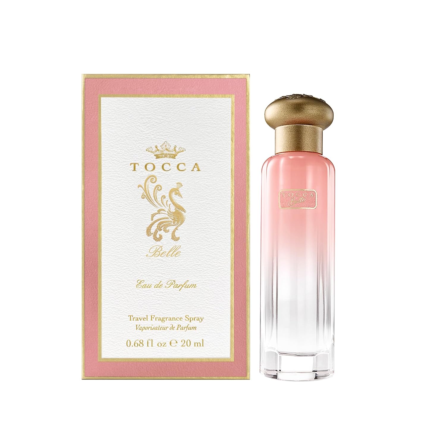 Tocca Women's Eau de Parfum, Belle - Fresh Floral, Italian Bergamot, Petit Grain and White Freesia - Hand-Finished Bottle, 0.68 oz. (20 ml)