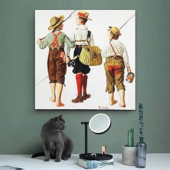 ウオールアート　A4額付　「釣り人」 ウオールアート A4額付 「釣り人」 ウオールアート A4額付 「釣り人