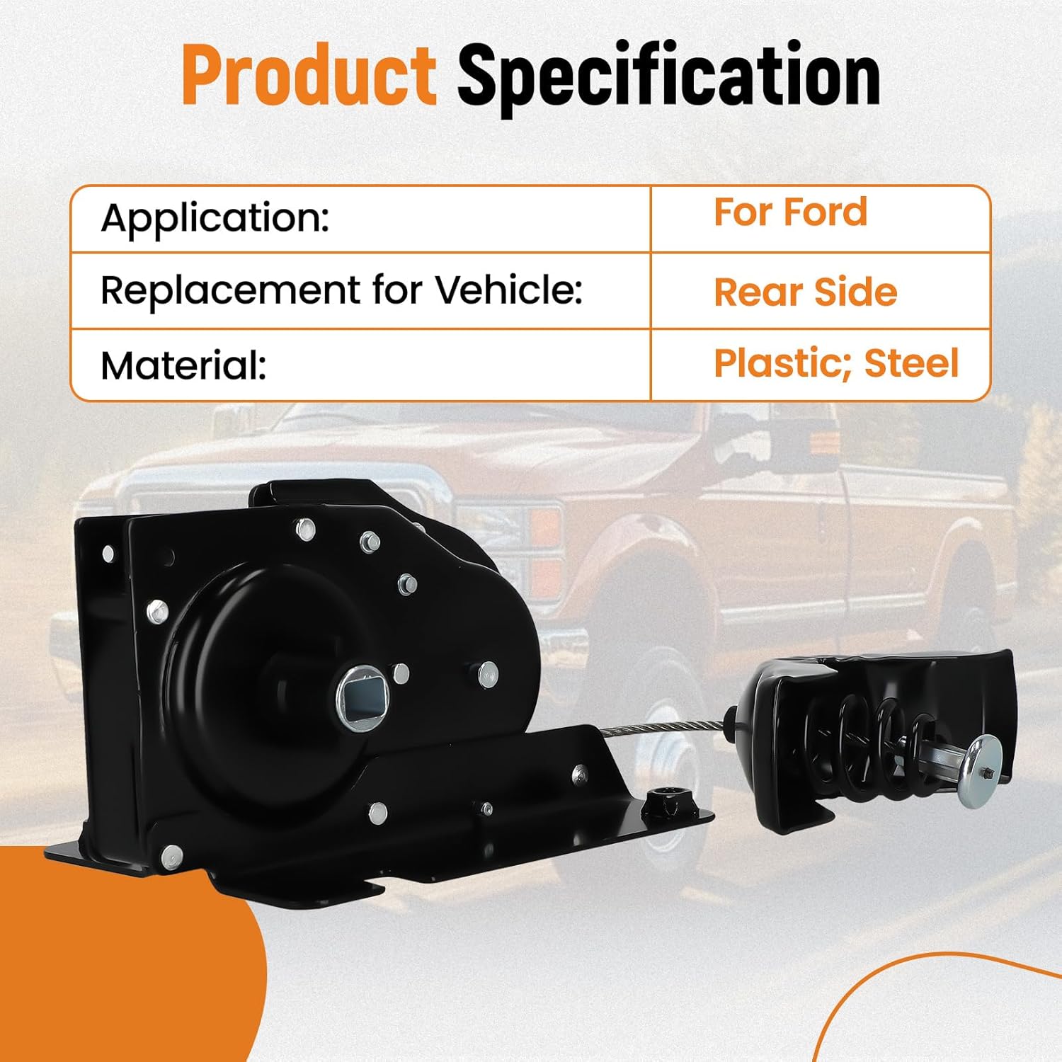 maXpeedingrods Spare Tire Hoist Spare Tire Winch Carrier For Ford F250 F350 F450 F550 1999-2007