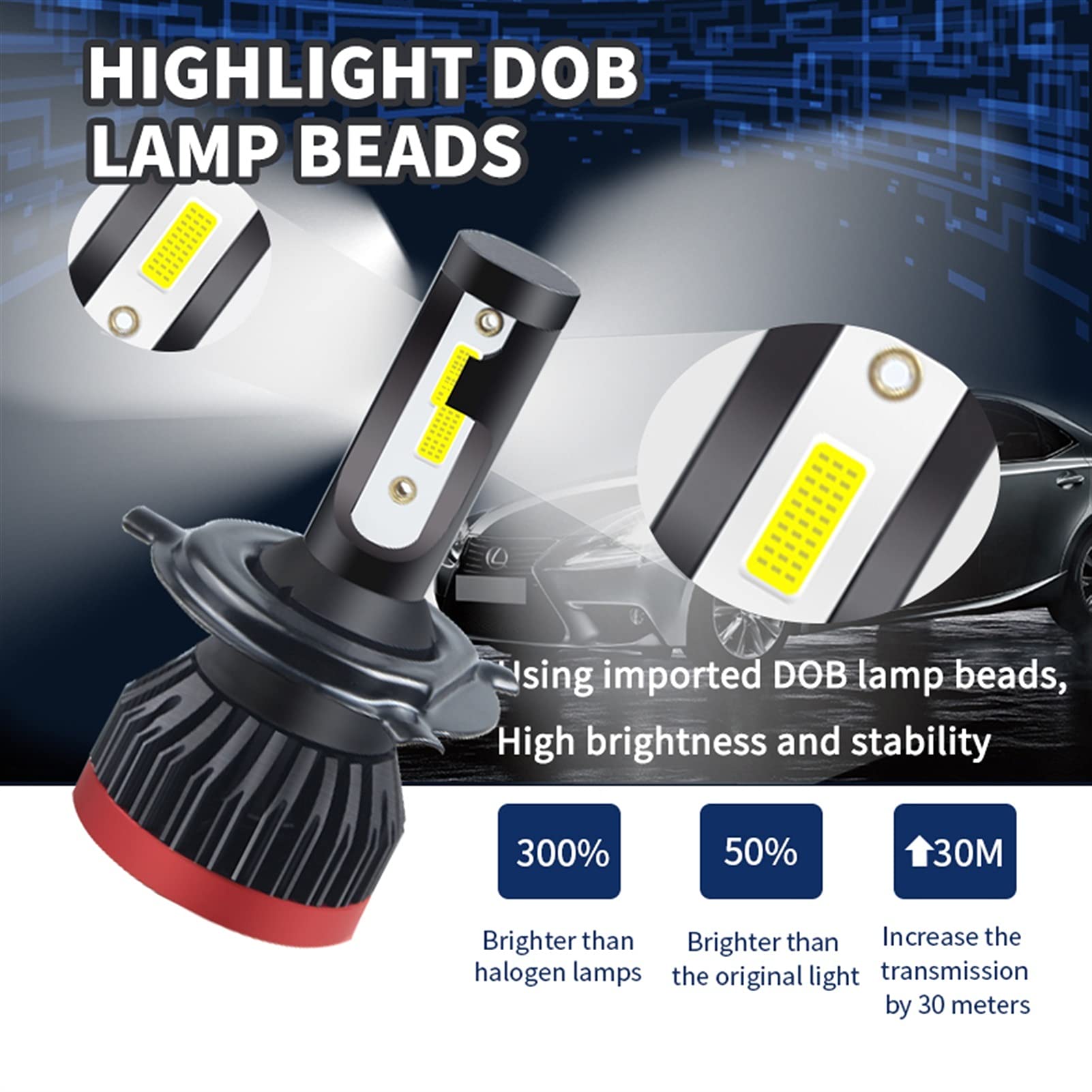 Faros LED Mini H1 H3 H3 H8 HB3 HB4 H4 H7 LED CANBUS AUTOMÁTICO AUTOMÁTICO AUTOMÁTICO AUTOMÁTICO BULLBS NO Error 80W 12000LM 6000K 4300K ​8000K 12V Bulbo Llevado