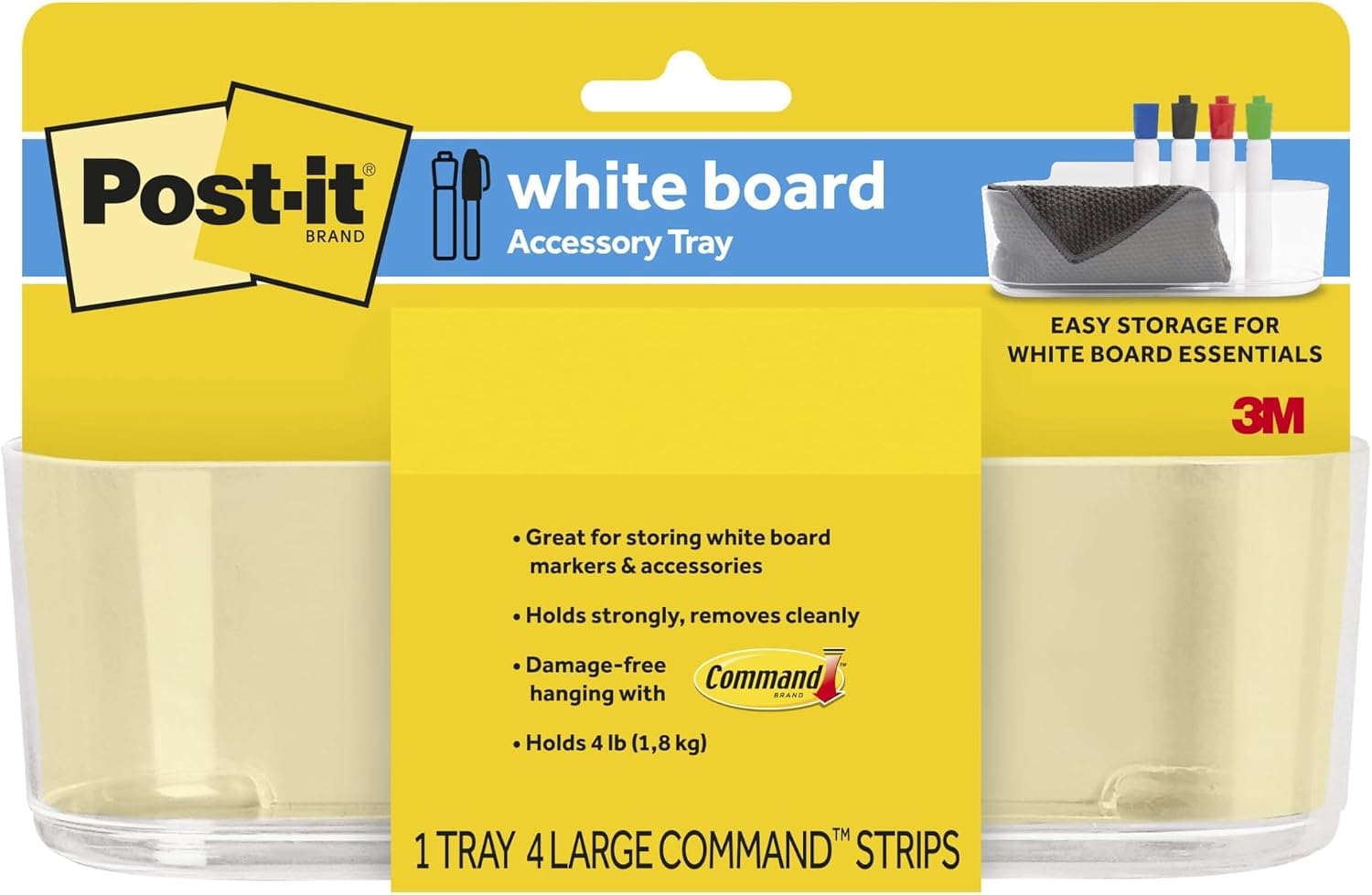 Post-it Dry Erase Accessory Tray, 1 Accessory Tray, 4 Strips image 5