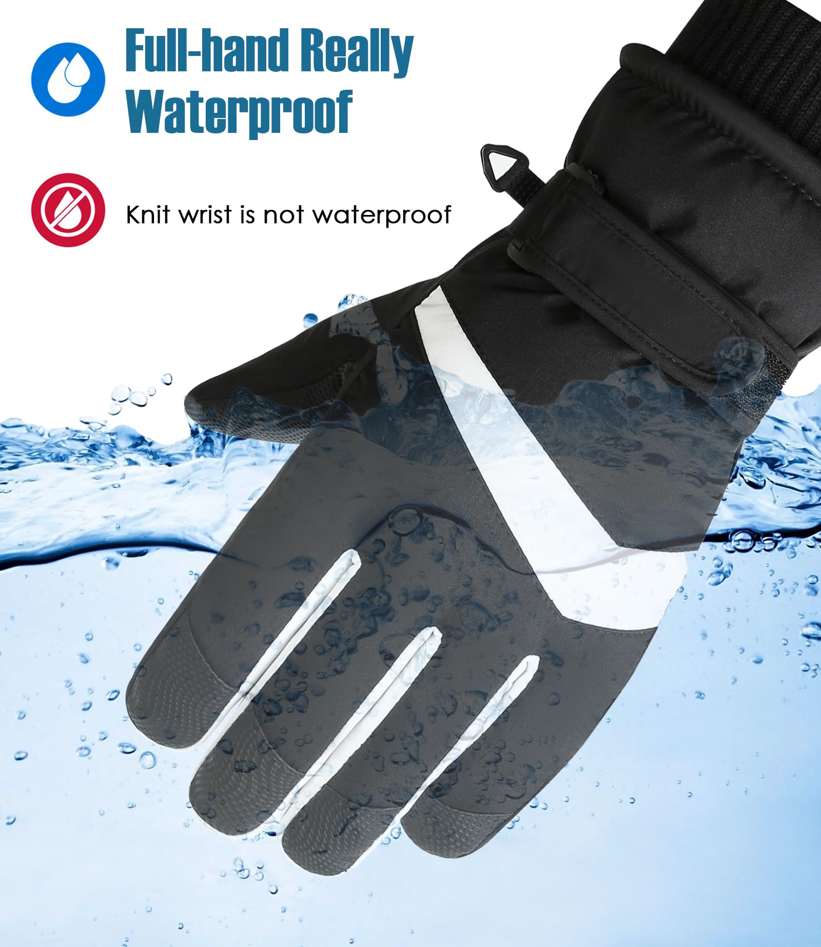 Guantes Térmicos Táctiles Antideslizantes Invierno Hombre Mujer Esquí Deporte