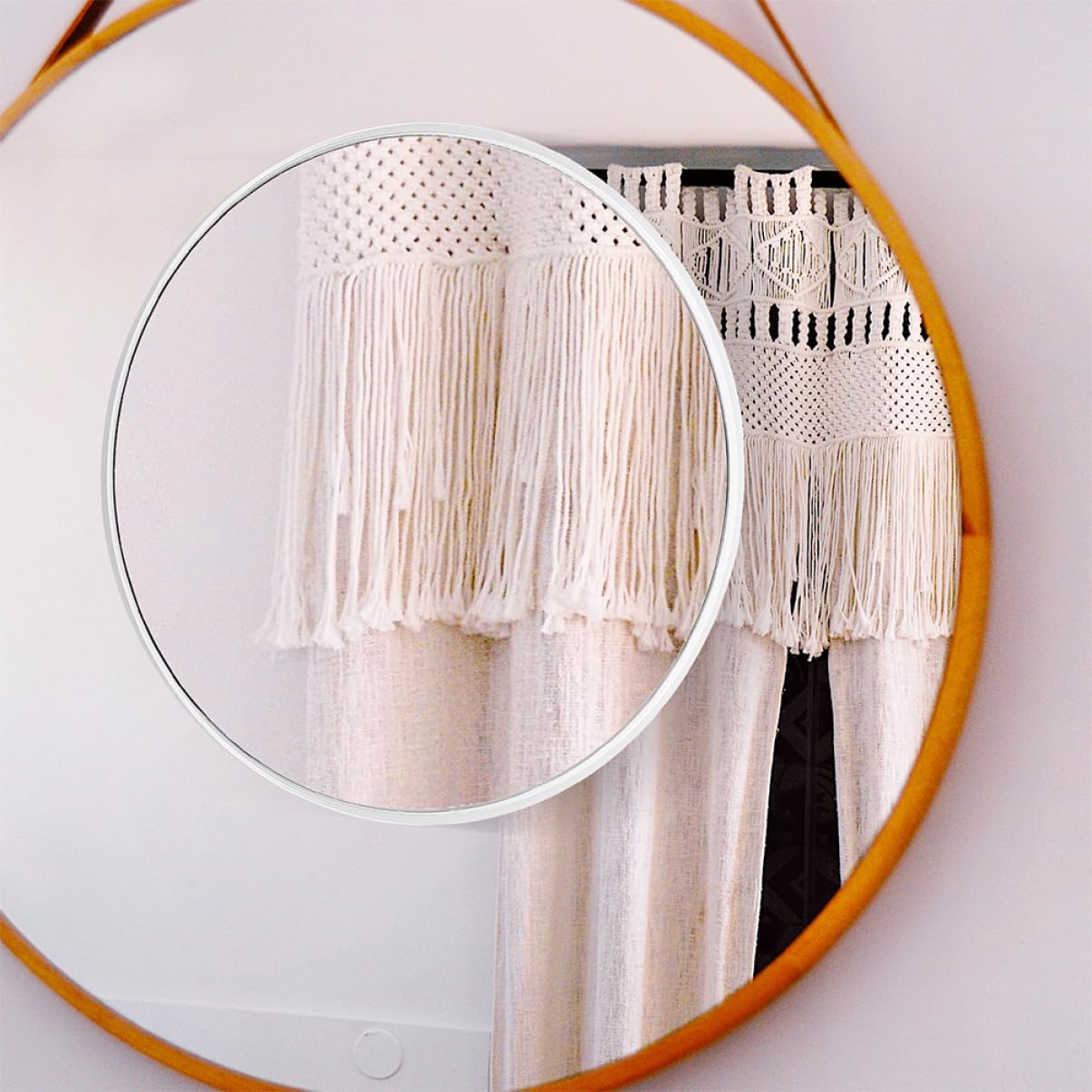 Baluue 5piezas Espejo De Maquillaje De Ventosa Espejo Aumentador para Uso Diario Casa y Viajes Ligero y Portátil para Mujeres y Artistas De Maquillaje